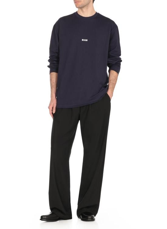 MSGM MSGM Men T-Shirts 3840MM501 25700287 Blue Size US XL / EU 56 / 4 - 2 Thumbnail