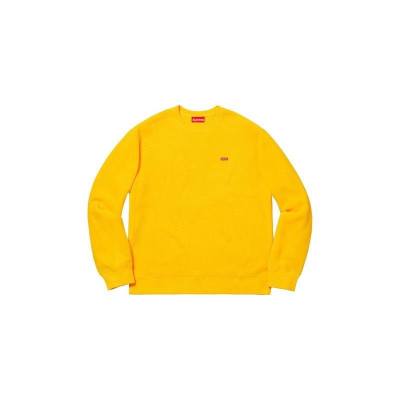 Supreme Supreme Polartec Small Box Crewneck Yellow | Grailed 