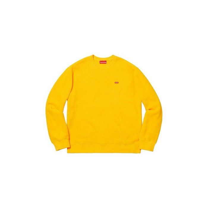 Supreme Supreme Polartec Small Box Crewneck Yellow | Grailed