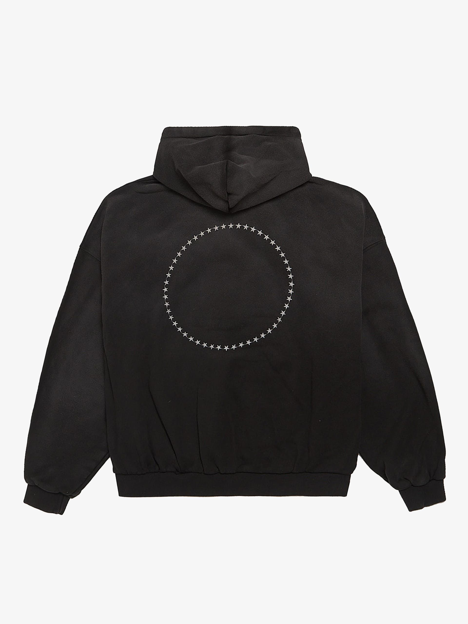 PROJECT G/R TGS Embroidered Washed Hoodie - Vintage Black