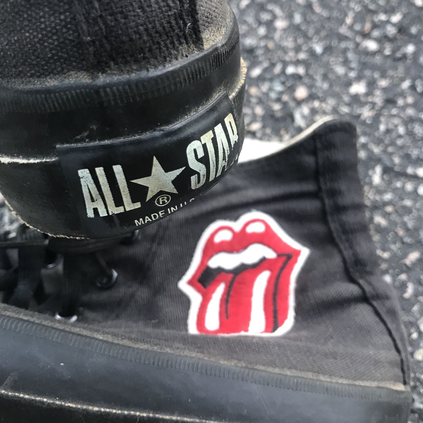 Vintage 1989 ROLLING STONES Converse Chuck Taylor Sneakers Vintage