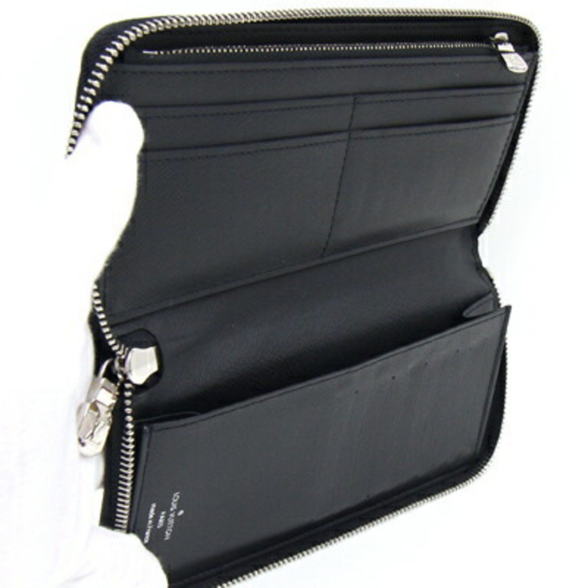 Louis Vuitton Louis Vuitton Round Long Wallet Epi Zippy Vertical M60965 Noir Black Men's LOUIS VUITTON Size ONE SIZE - 4 Thumbnail