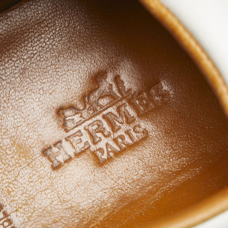 Hermes Hermes Hermes White Leather Quick Sneakers Leather Shoes Size ONE SIZE - 12 Thumbnail
