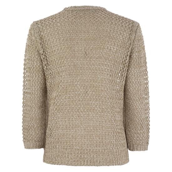 Fabiana Filippi FABIANA FILIPPI Women Sweater MAD275F560 BEIGE Size M / US 6-8 / IT 42-44 - 2 Thumbnail