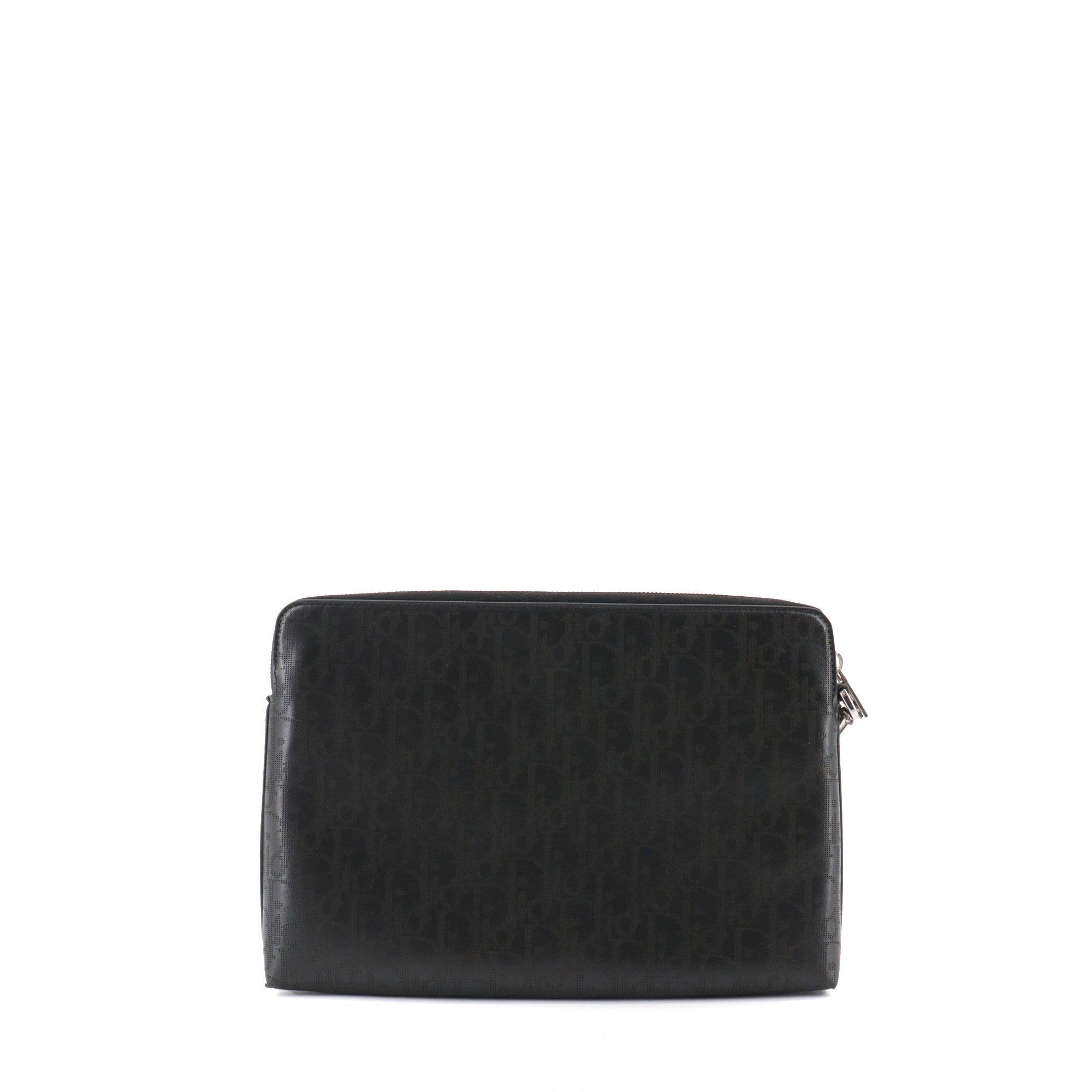 Dior DIOR - Dior Triangle Galaxy clutch in black monogram leather Size ONE SIZE - 3 Thumbnail