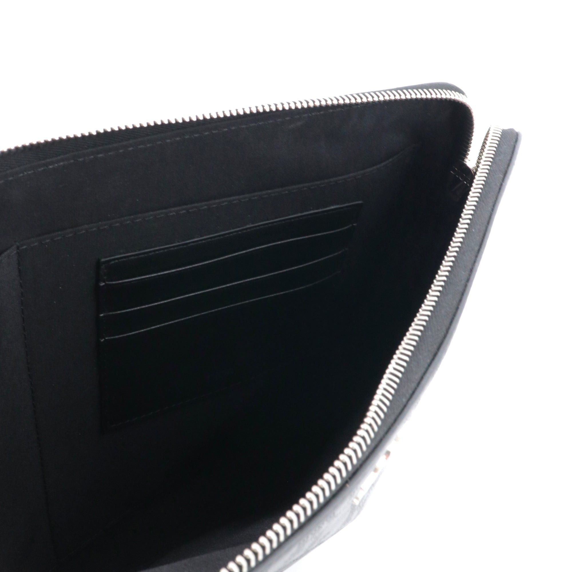 Dior DIOR - Dior Triangle Galaxy clutch in black monogram leather Size ONE SIZE - 8 Thumbnail