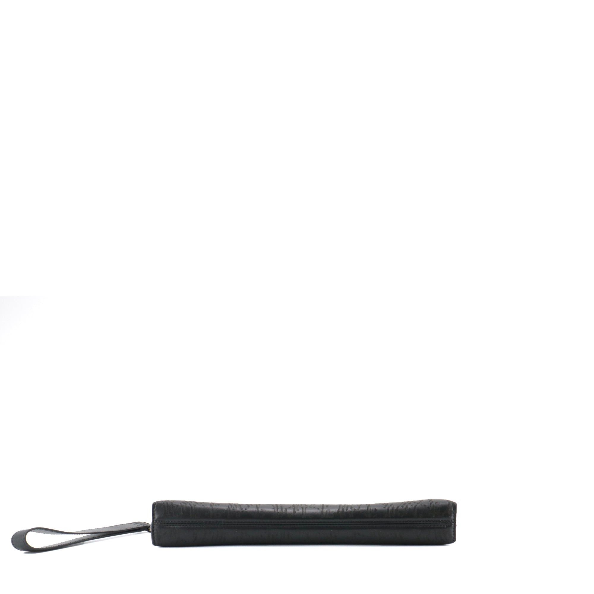 Dior DIOR - Dior Triangle Galaxy clutch in black monogram leather Size ONE SIZE - 4 Thumbnail