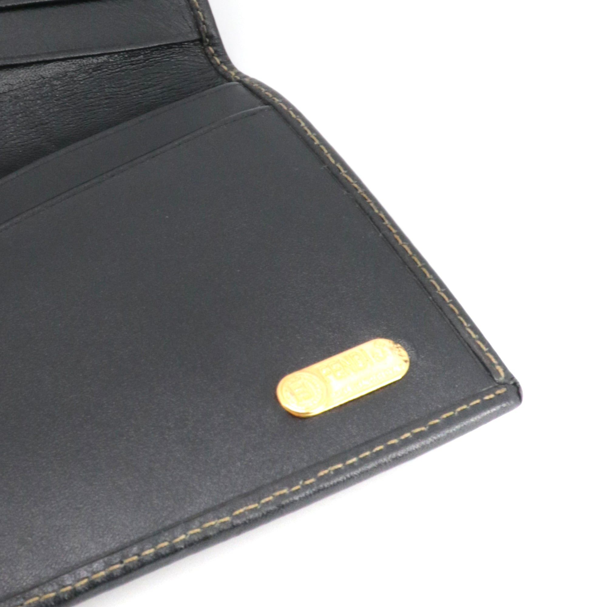 Fendi FENDI - Fendi wallet in striped leather and canvas Size ONE SIZE - 7 Thumbnail