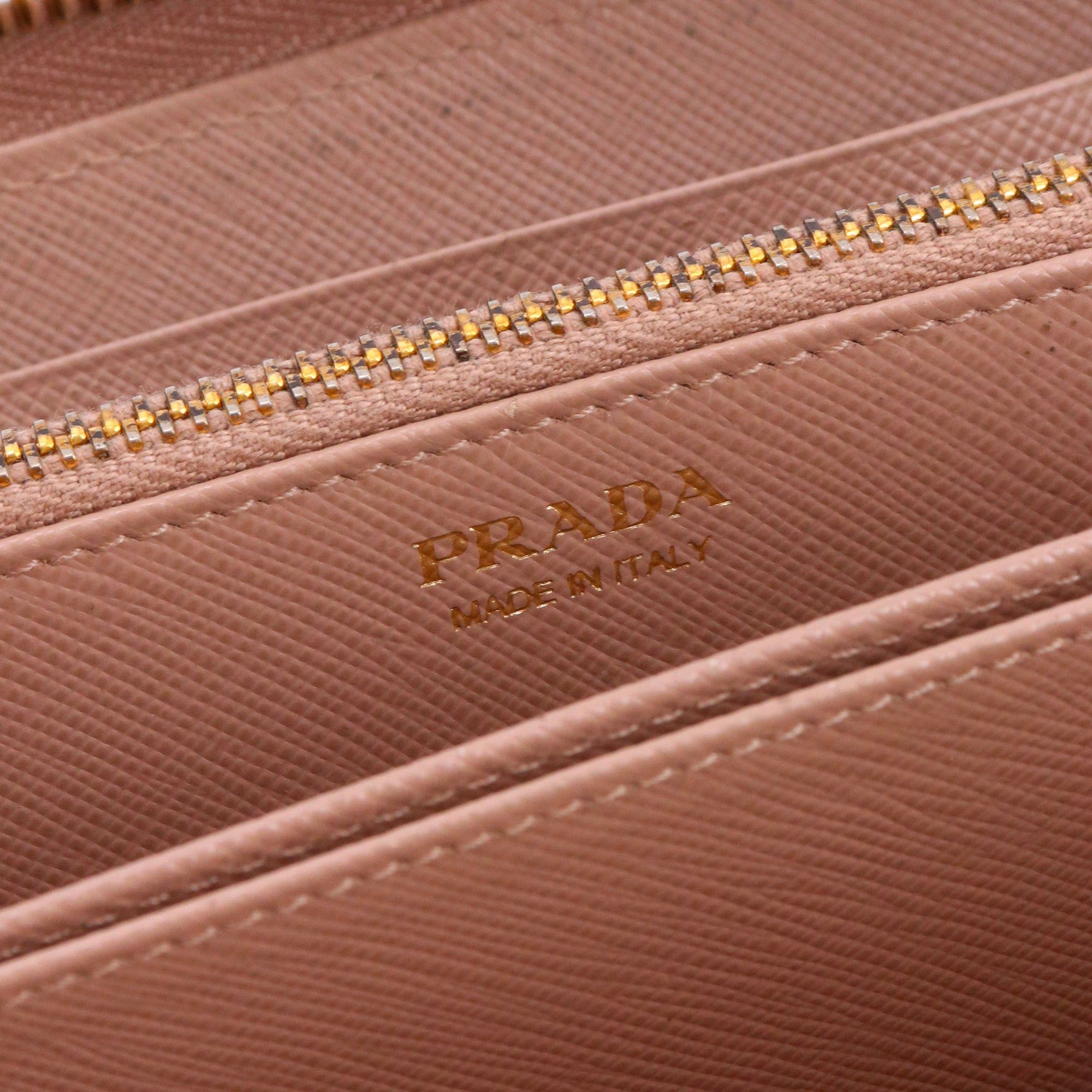 Prada PRADA - Large Prada wallet in pale pink leather Size ONE SIZE - 7 Thumbnail