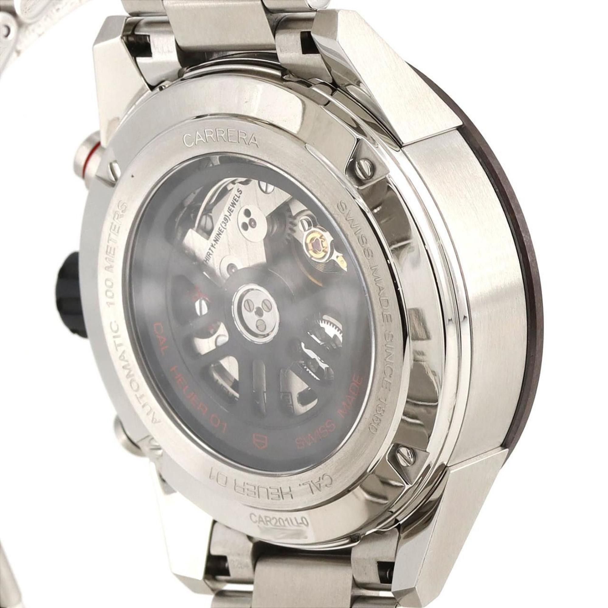 Tag Heuer TAG Heuer Carrera Calibre 01 Chronograph CAR201U.BA0766 SS Wristwatch Automatic Size ONE SIZE - 5 Thumbnail