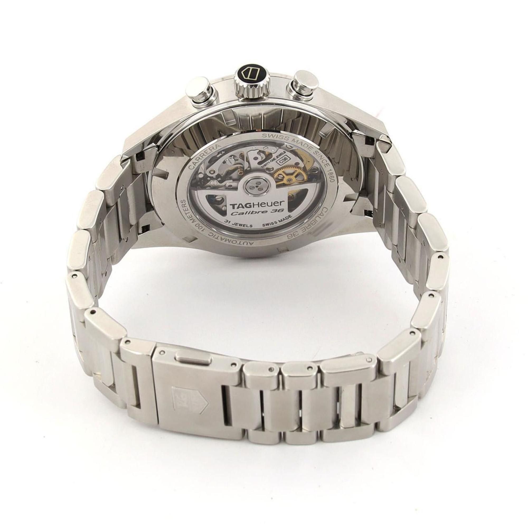 Tag Heuer TAG Heuer Carrera Flyback Chronograph Calibre 36 CAR2B11.BA0799 SS Automatic Watch Size ONE SIZE - 3 Thumbnail