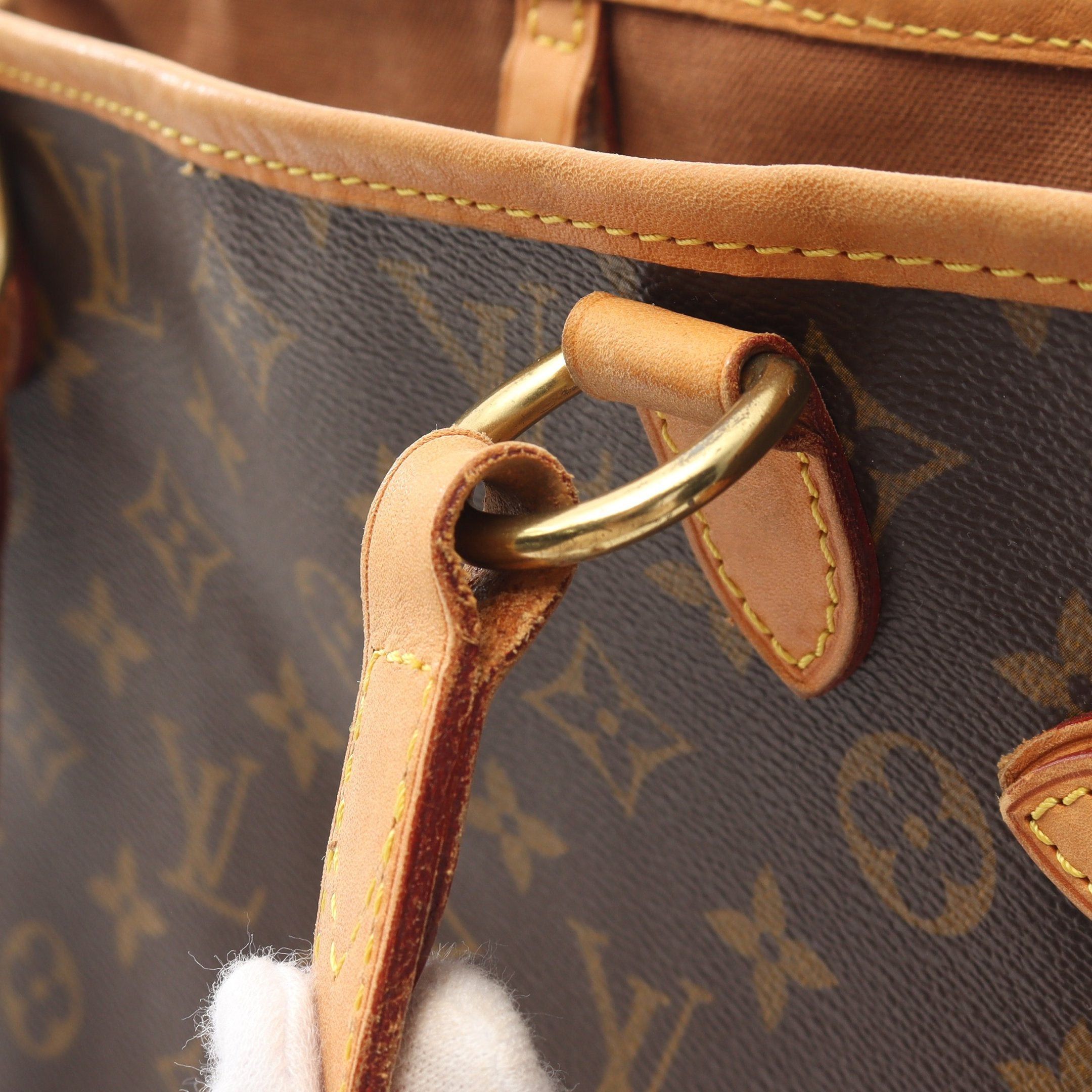 Louis Vuitton Louis Vuitton Batignolles Vertical Monogram Shoulder Bag Tote Leather Brown Size ONE SIZE - 6 Thumbnail