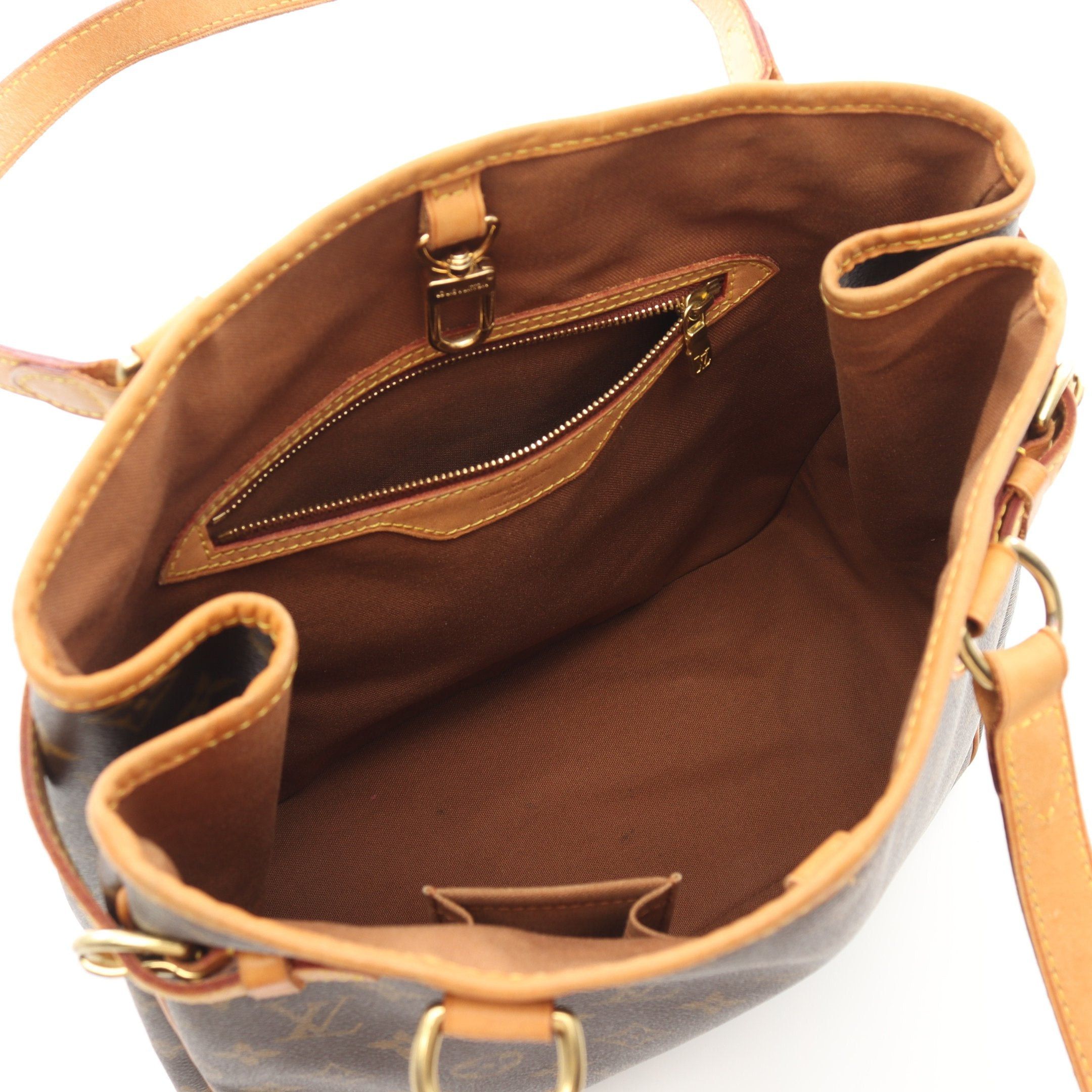 Louis Vuitton Louis Vuitton Batignolles Vertical Monogram Shoulder Bag Tote Leather Brown Size ONE SIZE - 3 Thumbnail