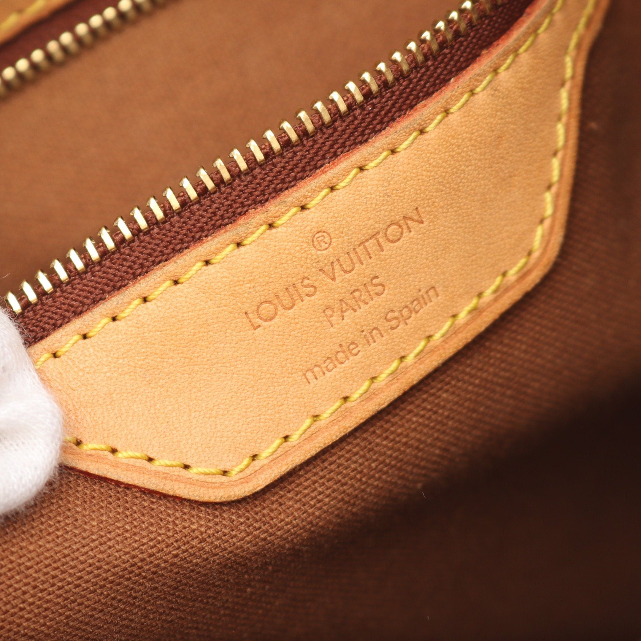Louis Vuitton Louis Vuitton Batignolles Vertical Monogram Shoulder Bag Tote Leather Brown Size ONE SIZE - 4 Thumbnail