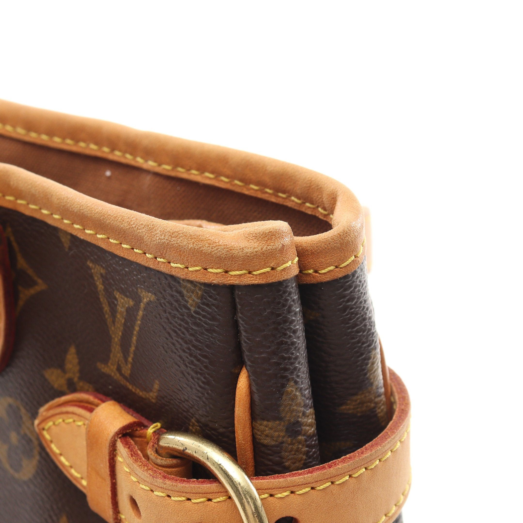 Louis Vuitton Louis Vuitton Batignolles Vertical Monogram Shoulder Bag Tote Leather Brown Size ONE SIZE - 11 Thumbnail