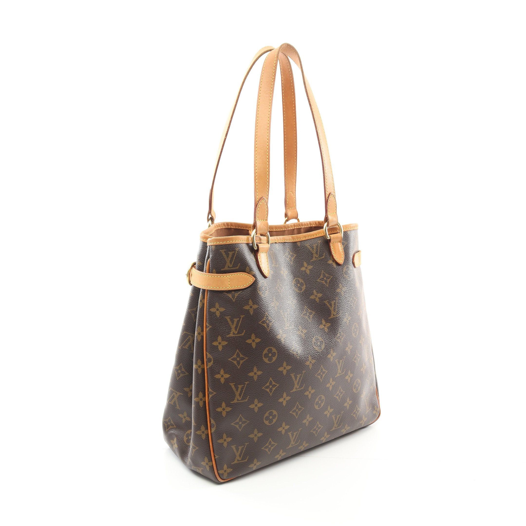 Louis Vuitton Louis Vuitton Batignolles Vertical Monogram Shoulder Bag Tote Leather Brown Size ONE SIZE - 2 Thumbnail