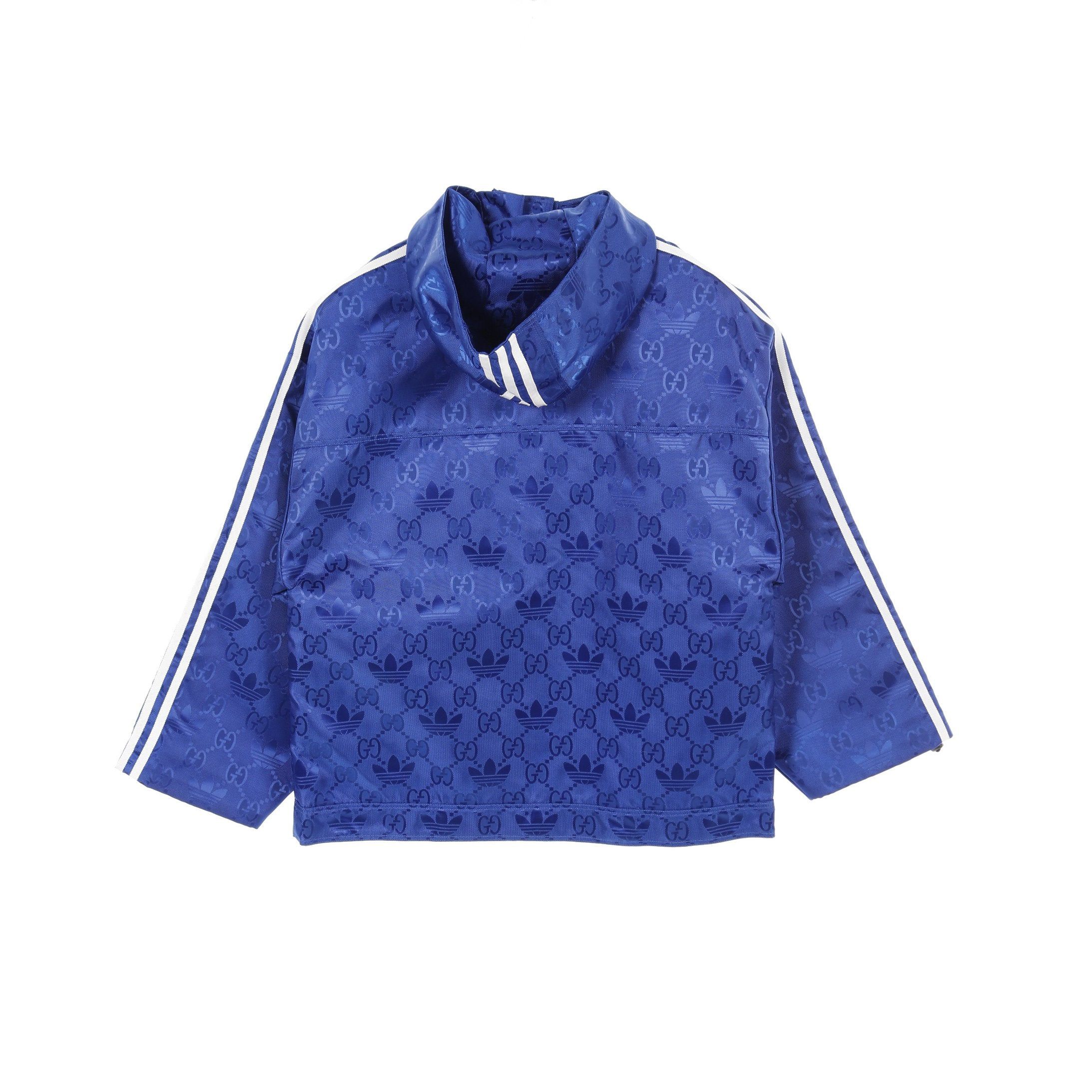 Gucci Gucci Gucci * Adidas Gg Windbreaker Booties Jacket Nylon Blue Size ONE SIZE - 2 Thumbnail