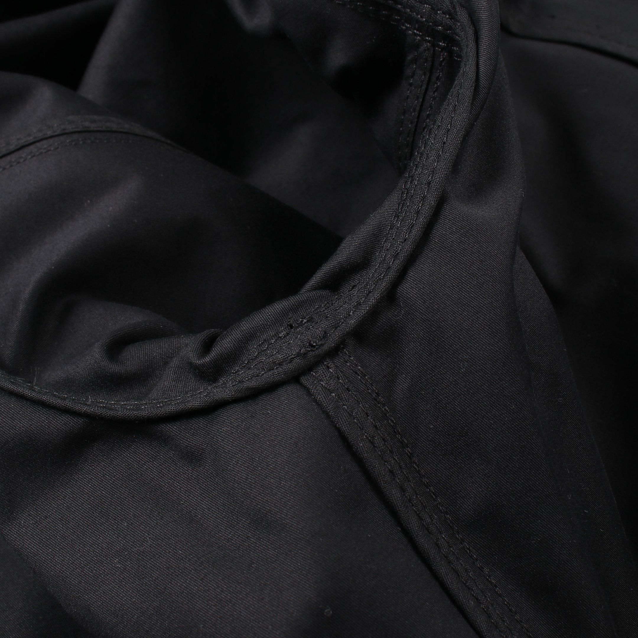 Hermes Hermes Serie Button No-Collar Jacket Cotton Black Quilting Size ONE SIZE - 7 Thumbnail