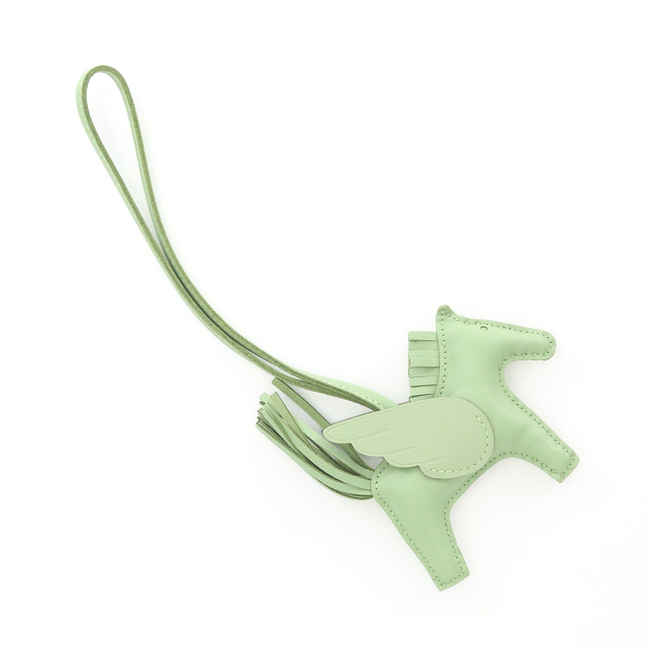 Hermes Hermes Rodeo Pegasus Pm Veil Cricket Bag Charm Aagneau Veau Swift Green B Stamp Size ONE SIZE - 2 Thumbnail