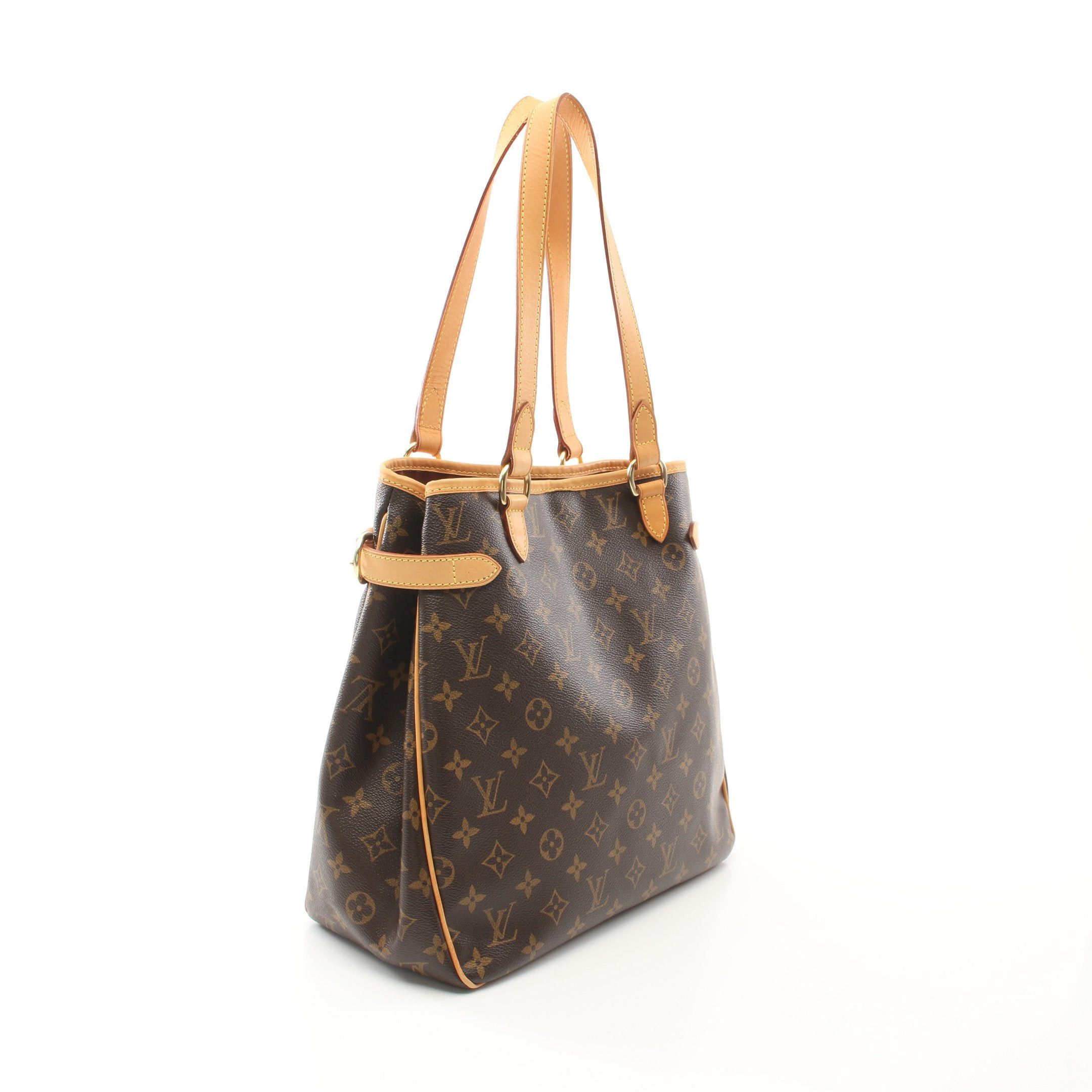 Louis Vuitton Louis Vuitton Batignolles Vertical Monogram Shoulder Bag Tote Leather Brown Size ONE SIZE - 2 Thumbnail