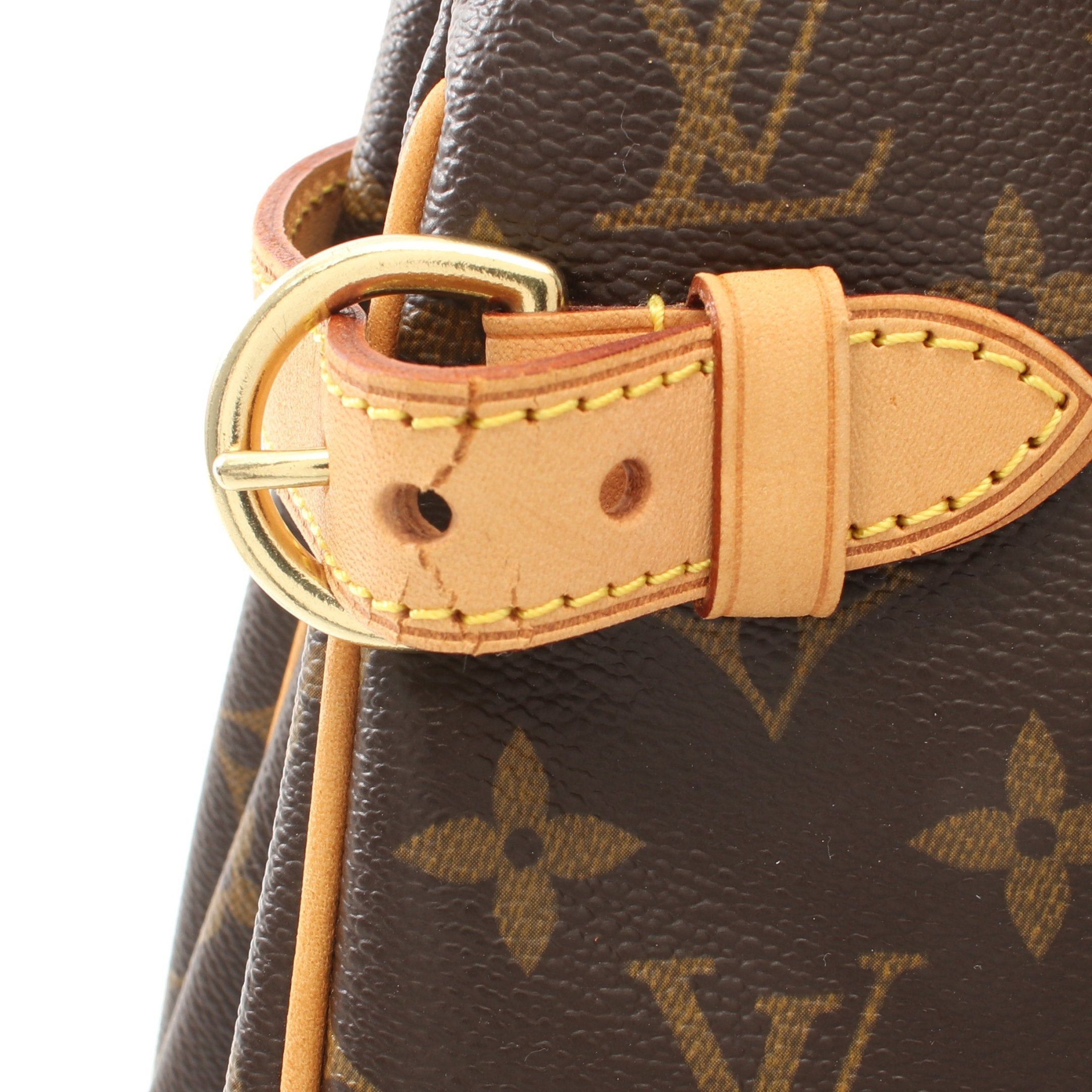 Louis Vuitton Louis Vuitton Batignolles Vertical Monogram Shoulder Bag Tote Leather Brown Size ONE SIZE - 7 Thumbnail