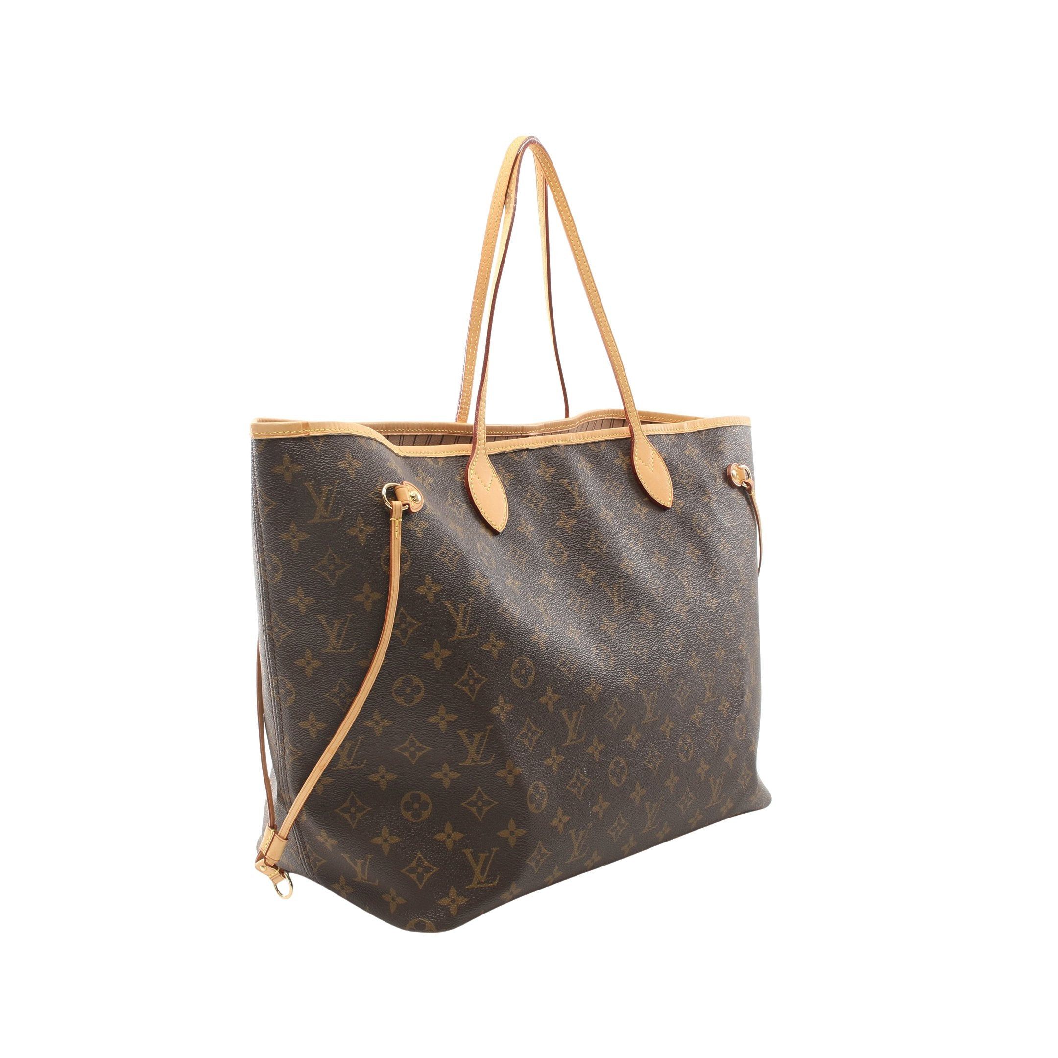 Louis Vuitton Louis Vuitton Neverfull Gm Monogram Shoulder Bag Tote Leather Brown Size ONE SIZE - 2 Thumbnail