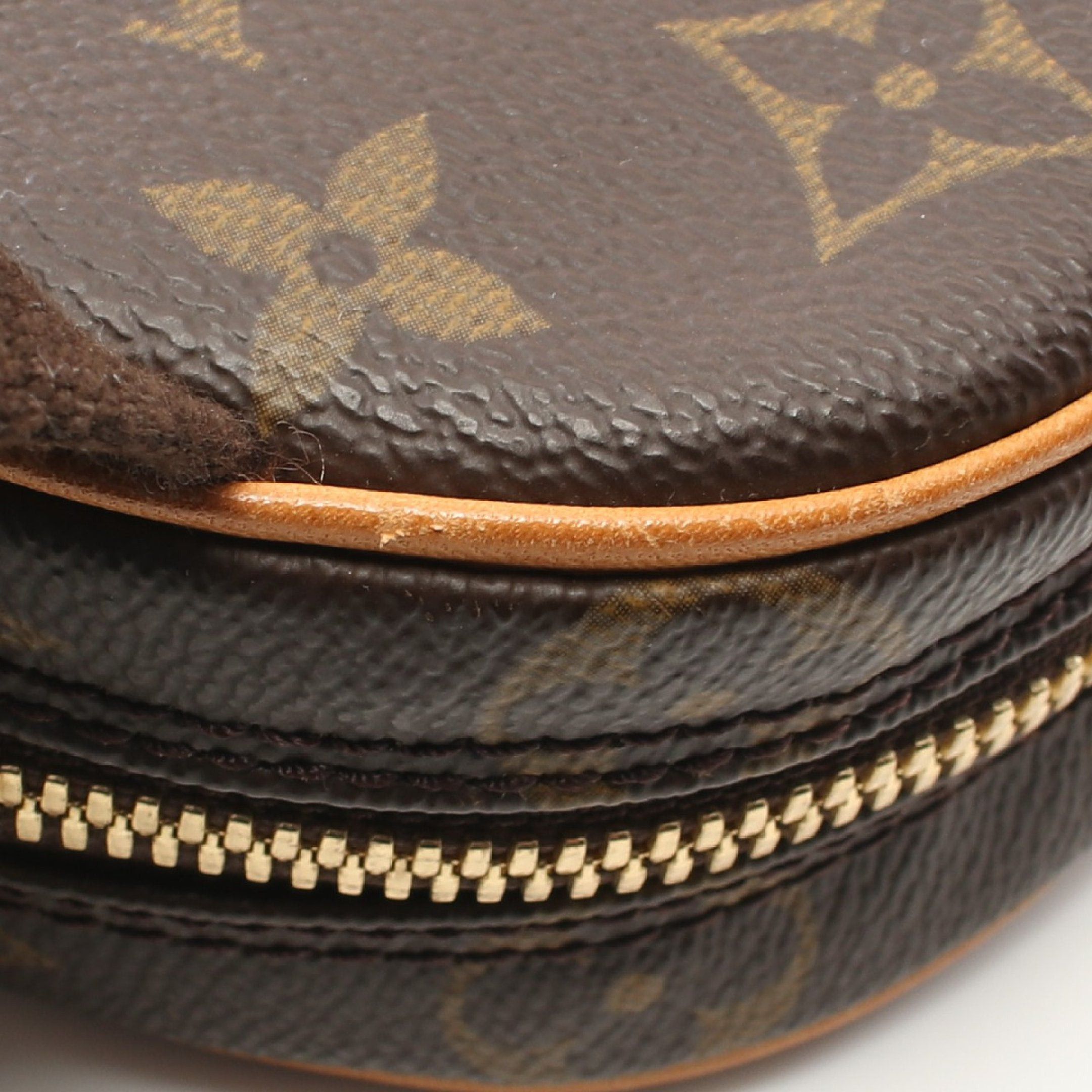 Louis Vuitton Louis Vuitton Pochette Ganju Monogram Body Bag Leather Brown Size ONE SIZE - 7 Thumbnail