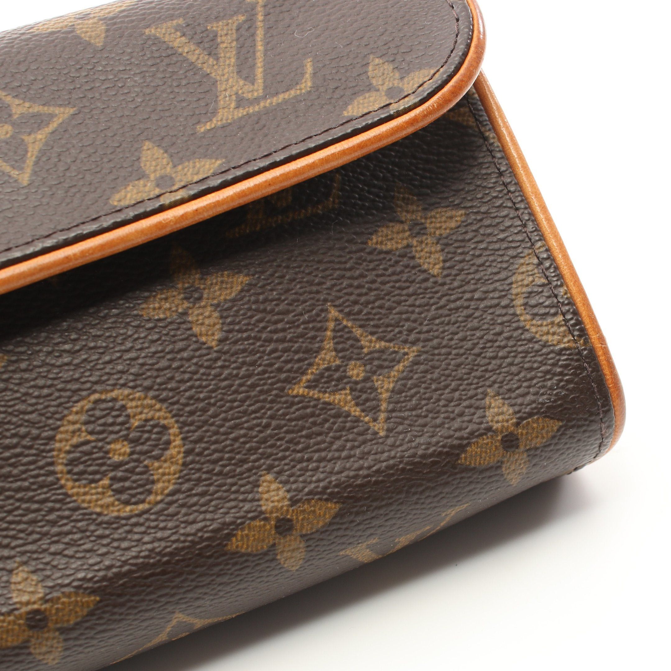 Louis Vuitton Louis Vuitton Pochette Florentine Monogram Body Bag Waist Leather Brown Size ONE SIZE - 9 Thumbnail