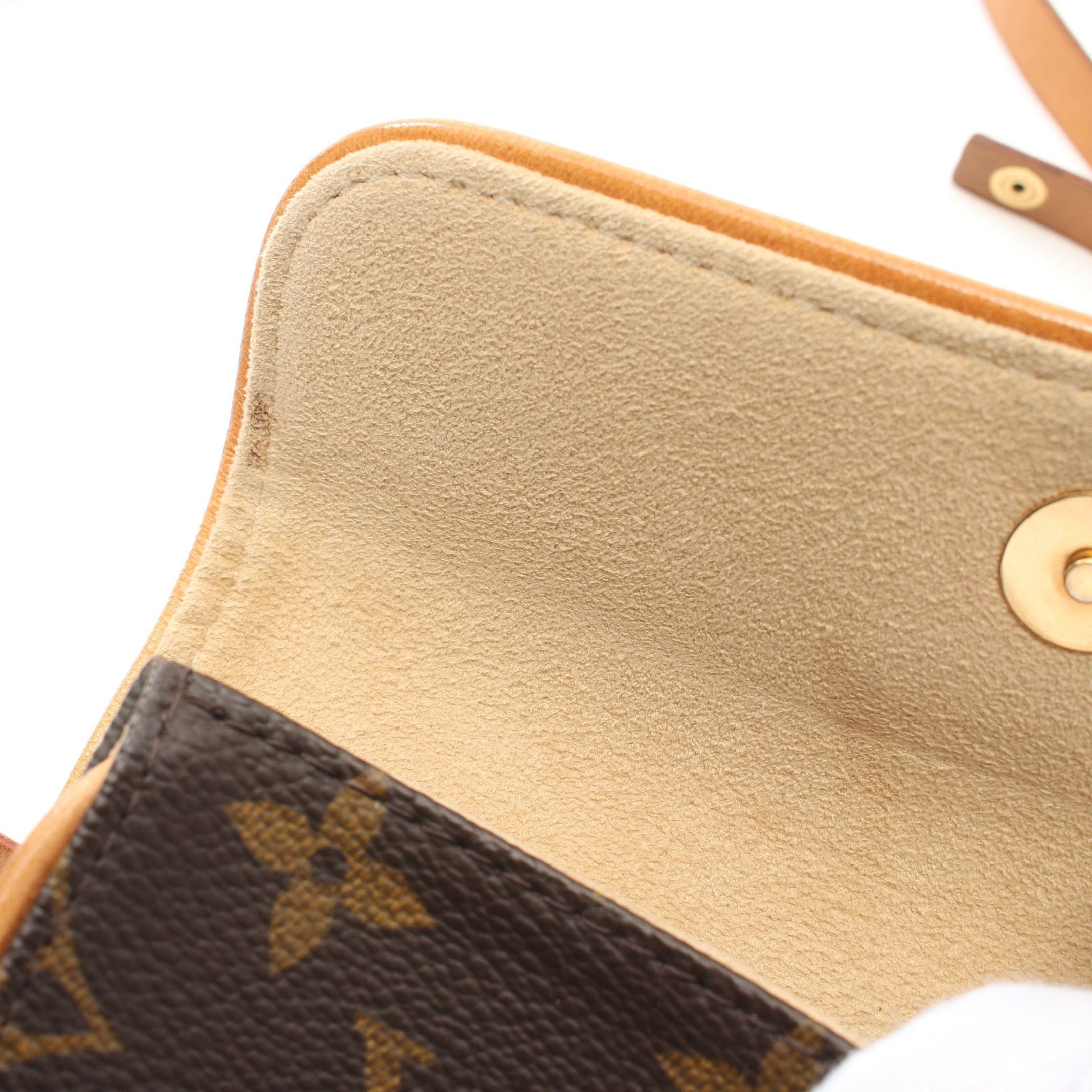 Louis Vuitton Louis Vuitton Pochette Florentine Monogram Body Bag Waist Leather Brown Size ONE SIZE - 6 Thumbnail
