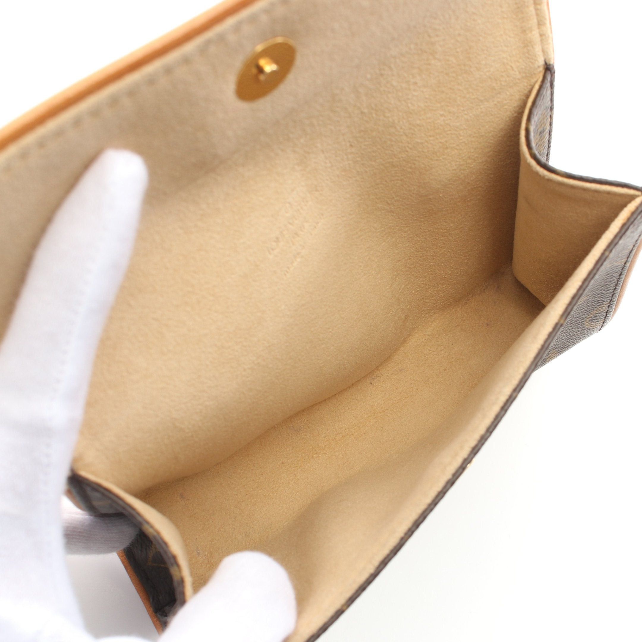 Louis Vuitton Louis Vuitton Pochette Florentine Monogram Body Bag Waist Leather Brown Size ONE SIZE - 3 Thumbnail