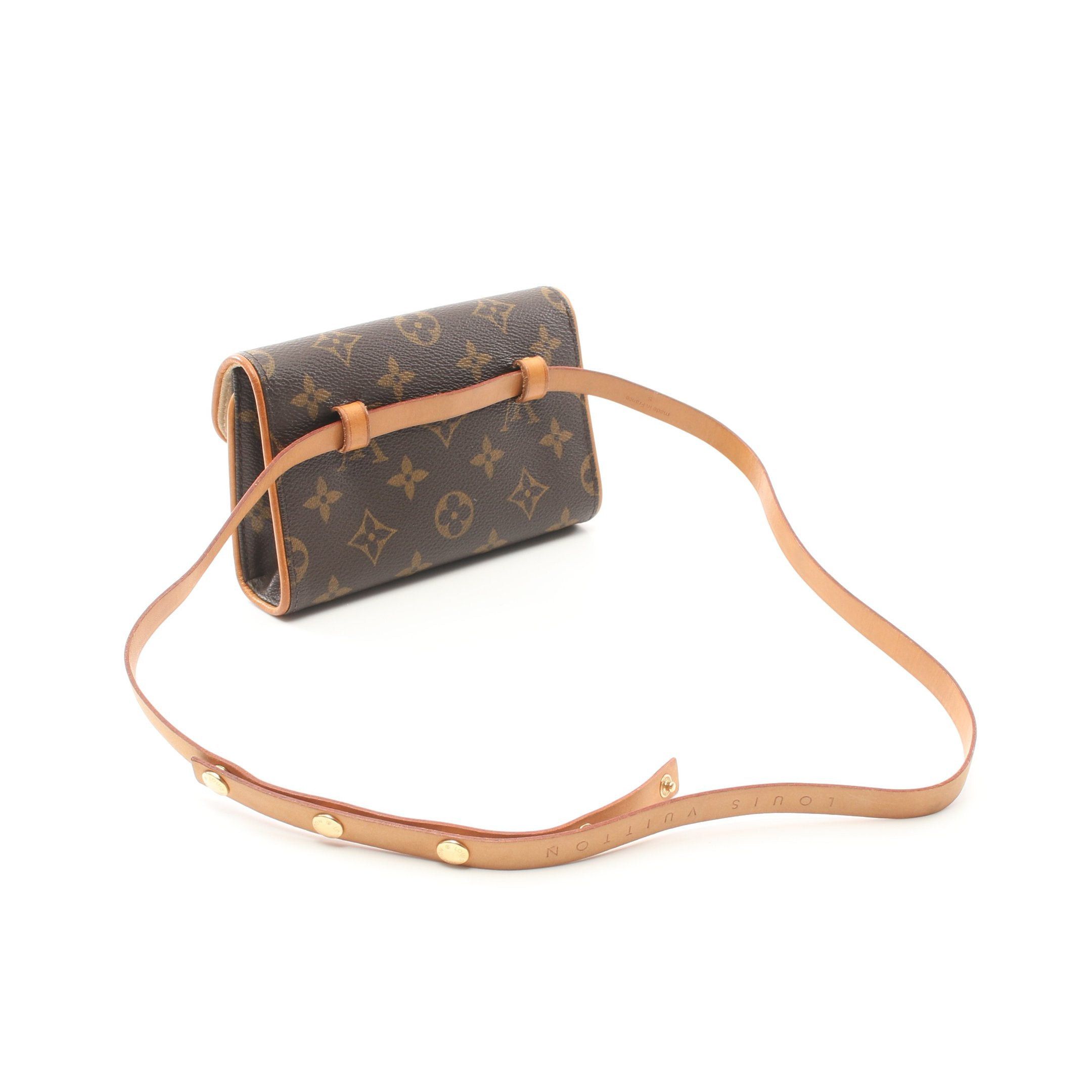 Louis Vuitton Louis Vuitton Pochette Florentine Monogram Body Bag Waist Leather Brown Size ONE SIZE - 2 Thumbnail