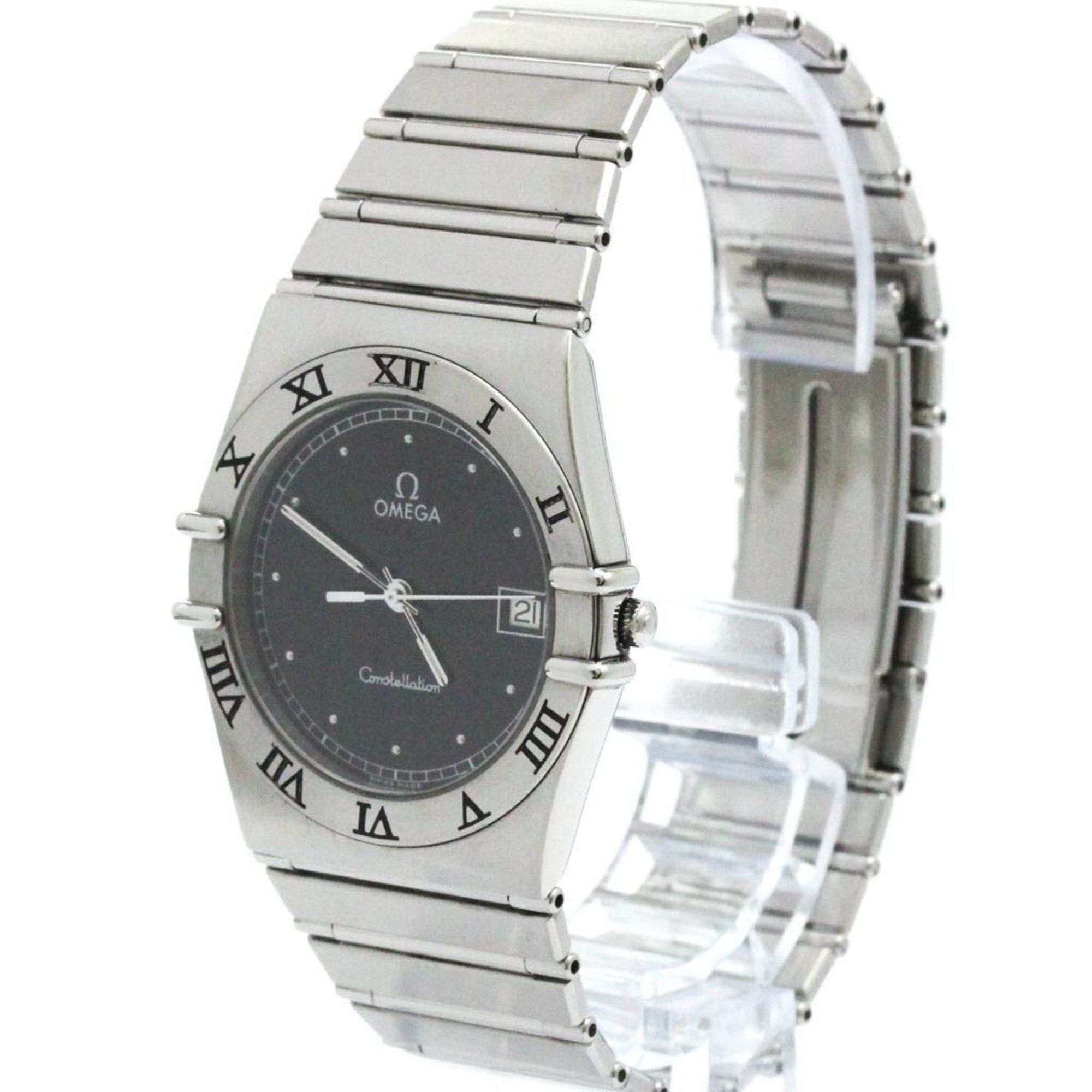 Omega Polished OMEGA Constellation Stainless Steel Quartz Mens Watch 396.1070 BF580542 Size ONE SIZE - 2 Thumbnail