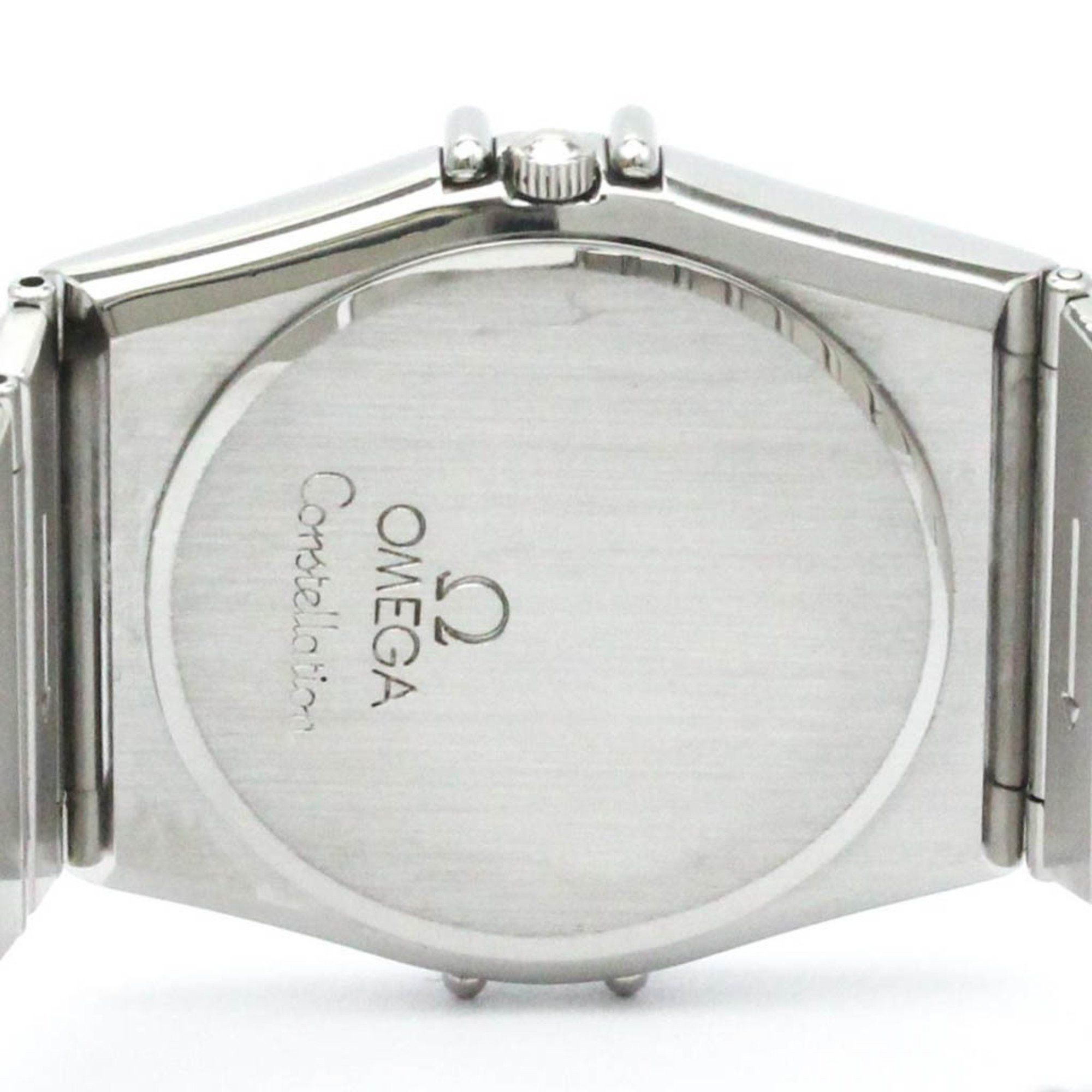 Omega Polished OMEGA Constellation Stainless Steel Quartz Mens Watch 396.1070 BF580542 Size ONE SIZE - 6 Thumbnail