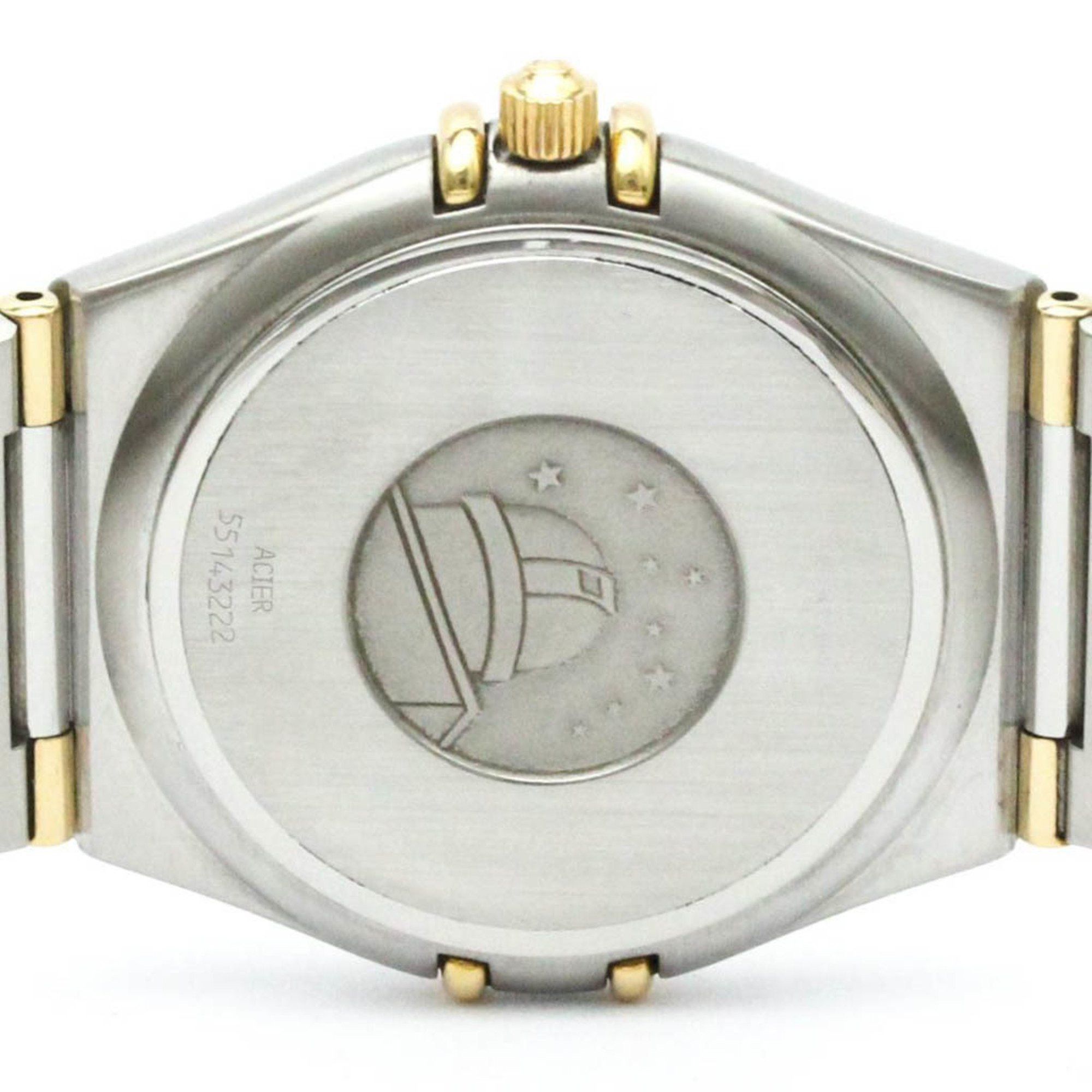 Omega Polished OMEGA Constellation 18K Gold Steel Quartz Mens Watch 1312.10 BF580431 Size ONE SIZE - 6 Thumbnail