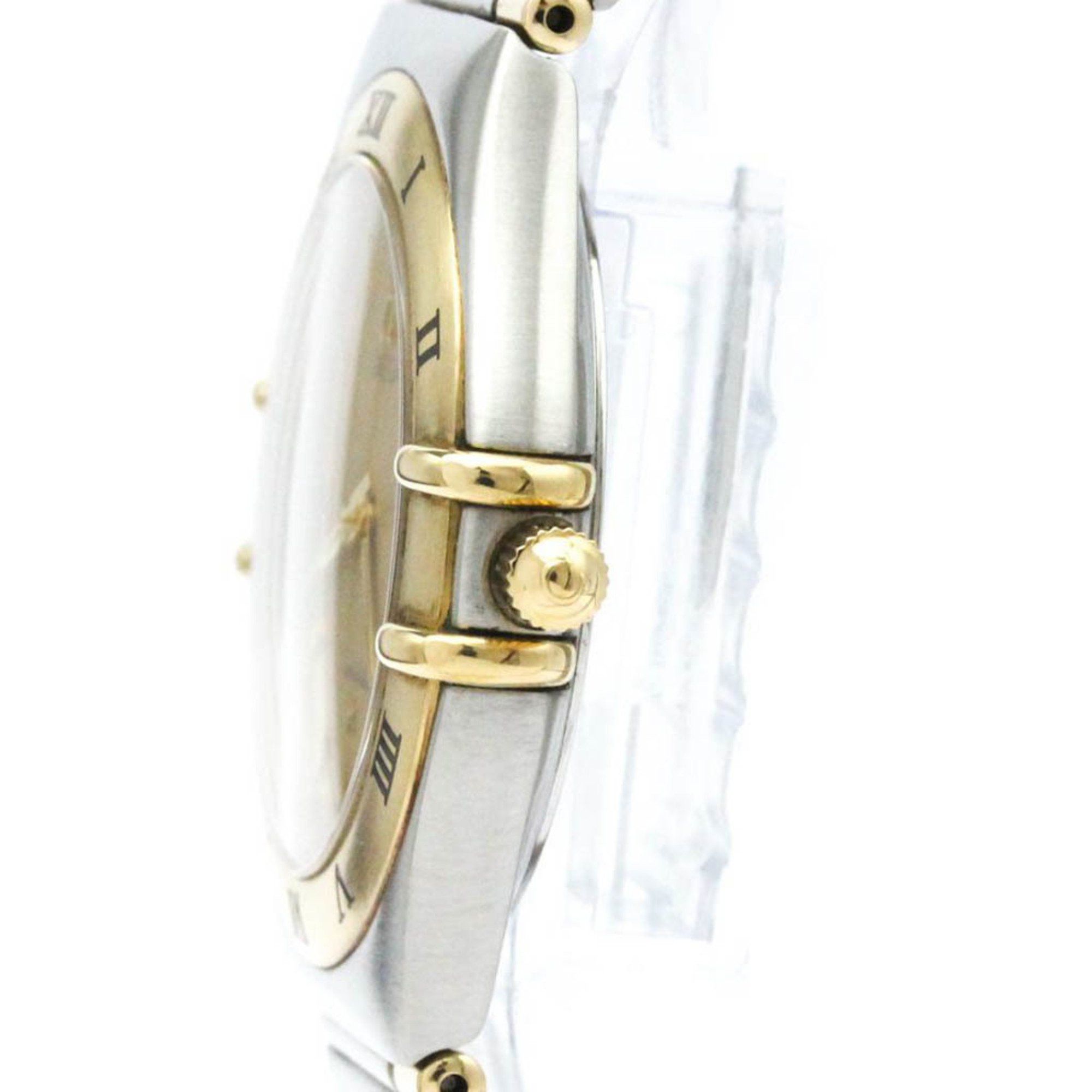 Omega Polished OMEGA Constellation 18K Gold Steel Quartz Mens Watch 1312.10 BF580431 Size ONE SIZE - 4 Thumbnail