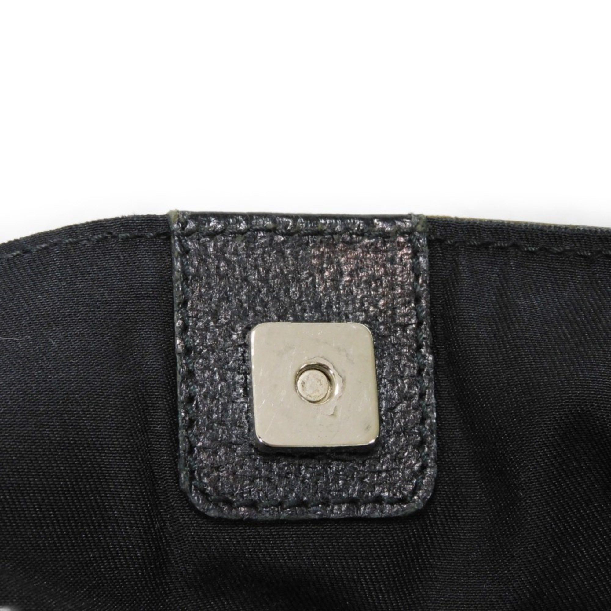 Gucci GUCCI Tote Bag GG Canvas Calf Embossed Leather Patch Black 152601 Men's Size ONE SIZE - 12 Thumbnail