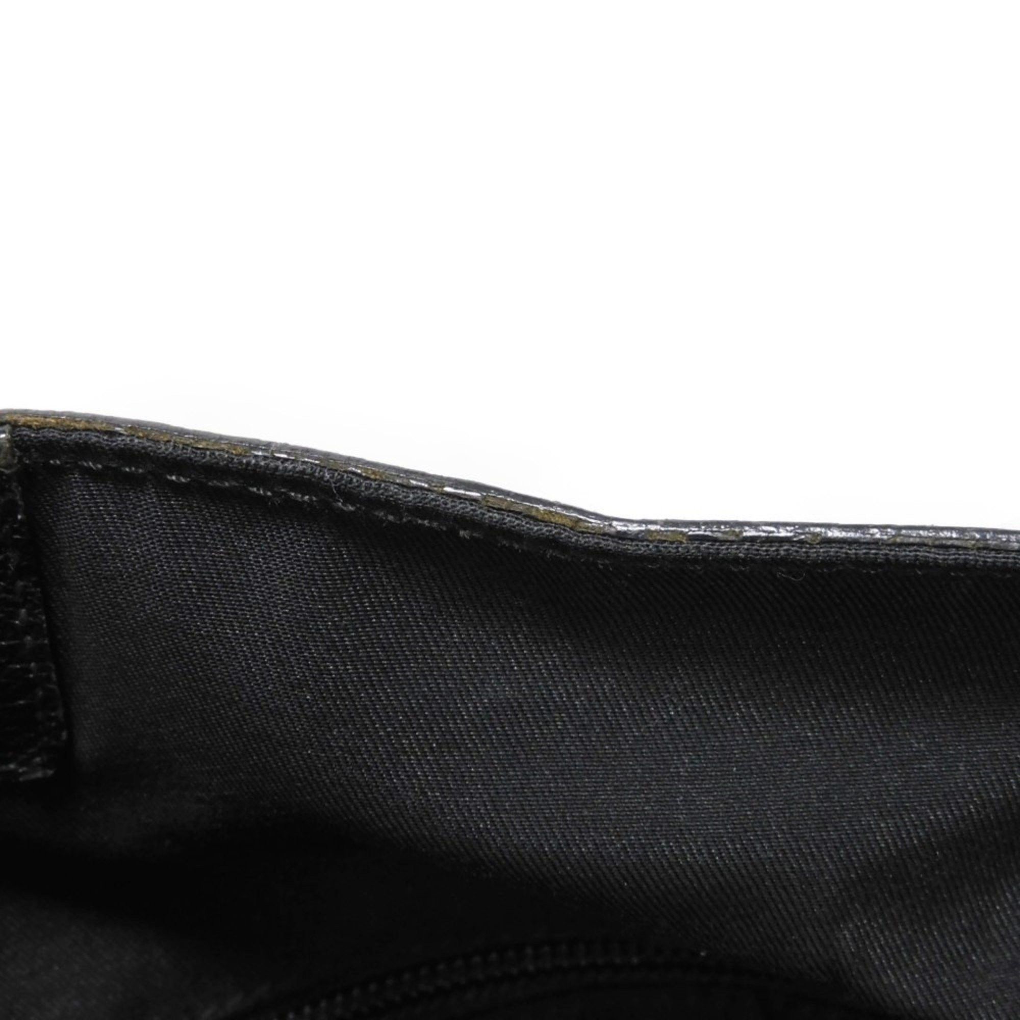 Gucci GUCCI Tote Bag GG Canvas Calf Embossed Leather Patch Black 152601 Men's Size ONE SIZE - 13 Thumbnail