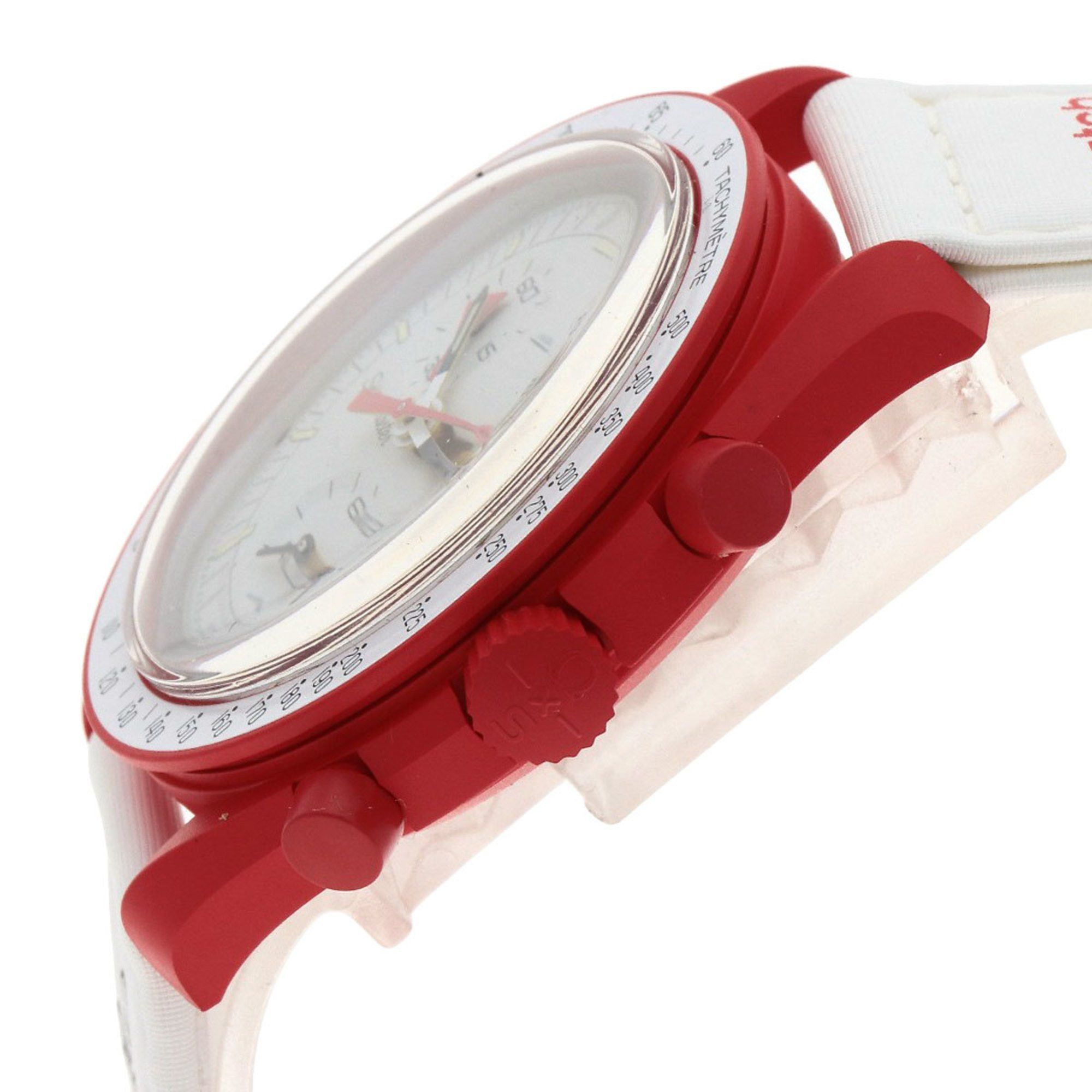 Swatch Swatch S033R100 MISSON TO MARS Omega collaboration watch ceramic nylon men's Size ONE SIZE - 5 Thumbnail