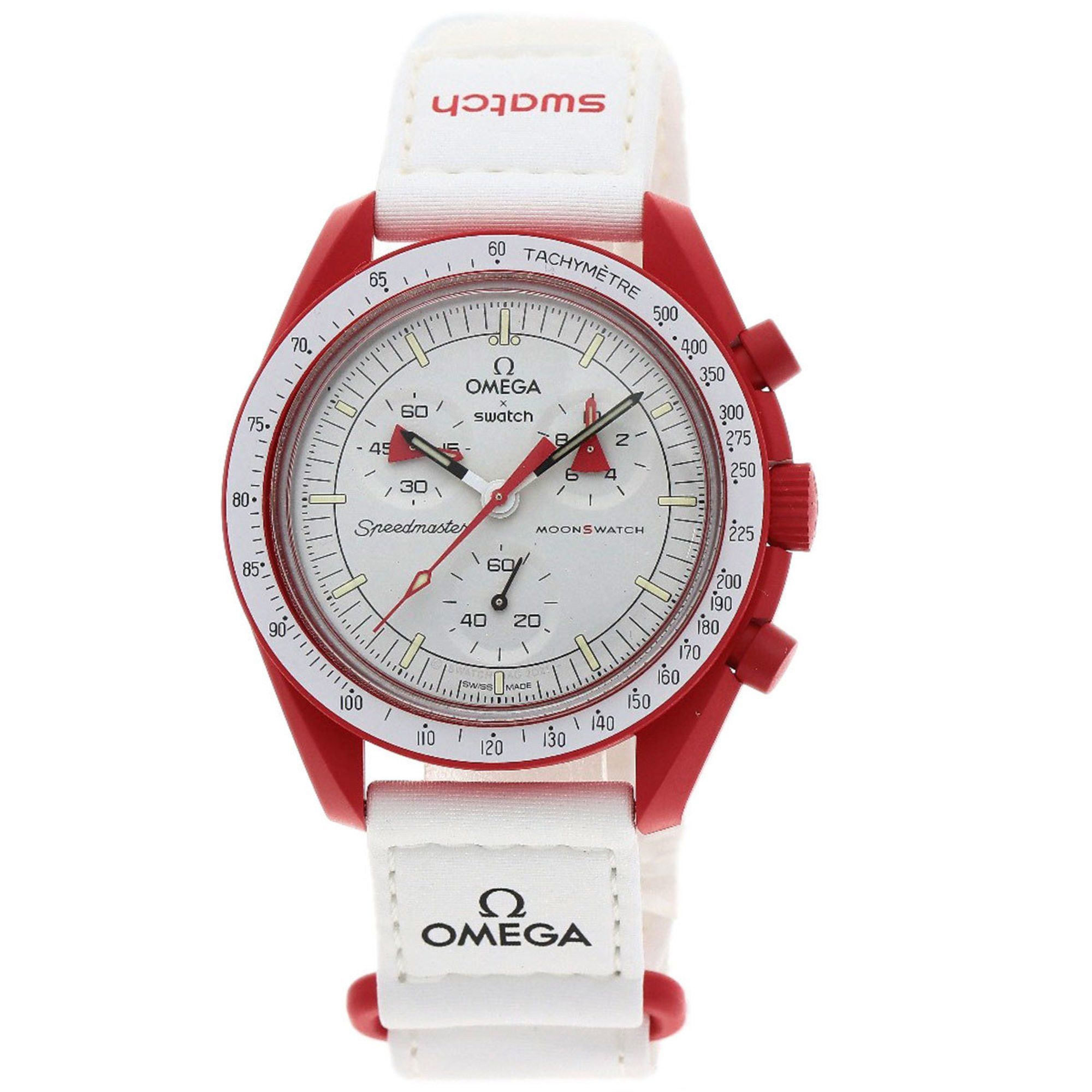 Swatch Swatch S033R100 MISSON TO MARS Omega collaboration watch ceramic nylon men's Size ONE SIZE - 11 Thumbnail