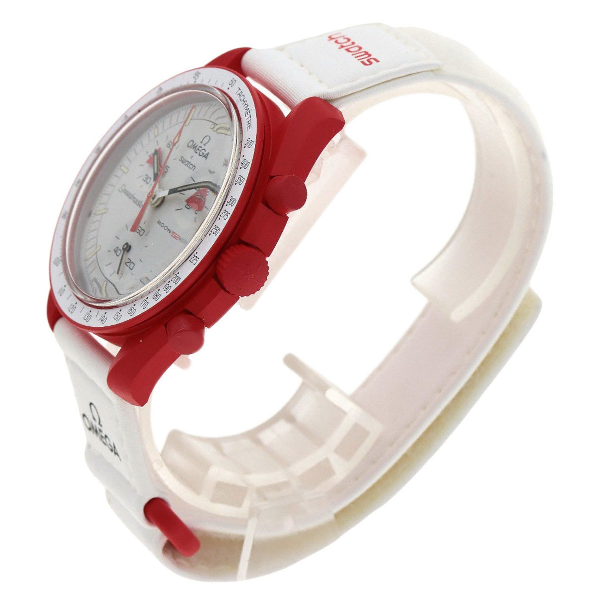 Swatch Swatch S033R100 MISSON TO MARS Omega collaboration watch ceramic nylon men's Size ONE SIZE - 2 Thumbnail