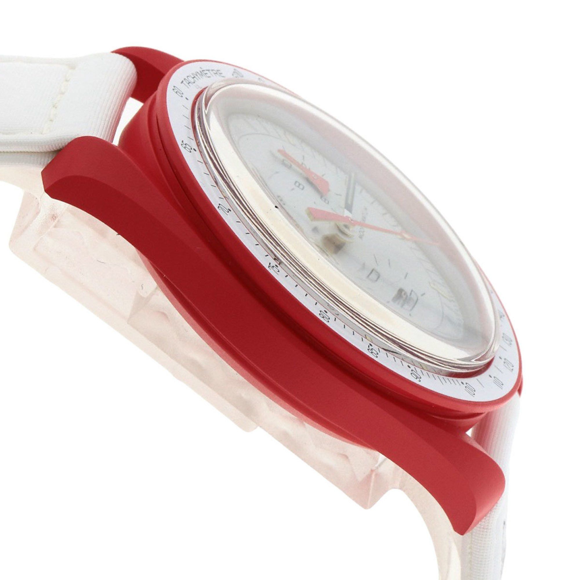 Swatch Swatch S033R100 MISSON TO MARS Omega collaboration watch ceramic nylon men's Size ONE SIZE - 6 Thumbnail