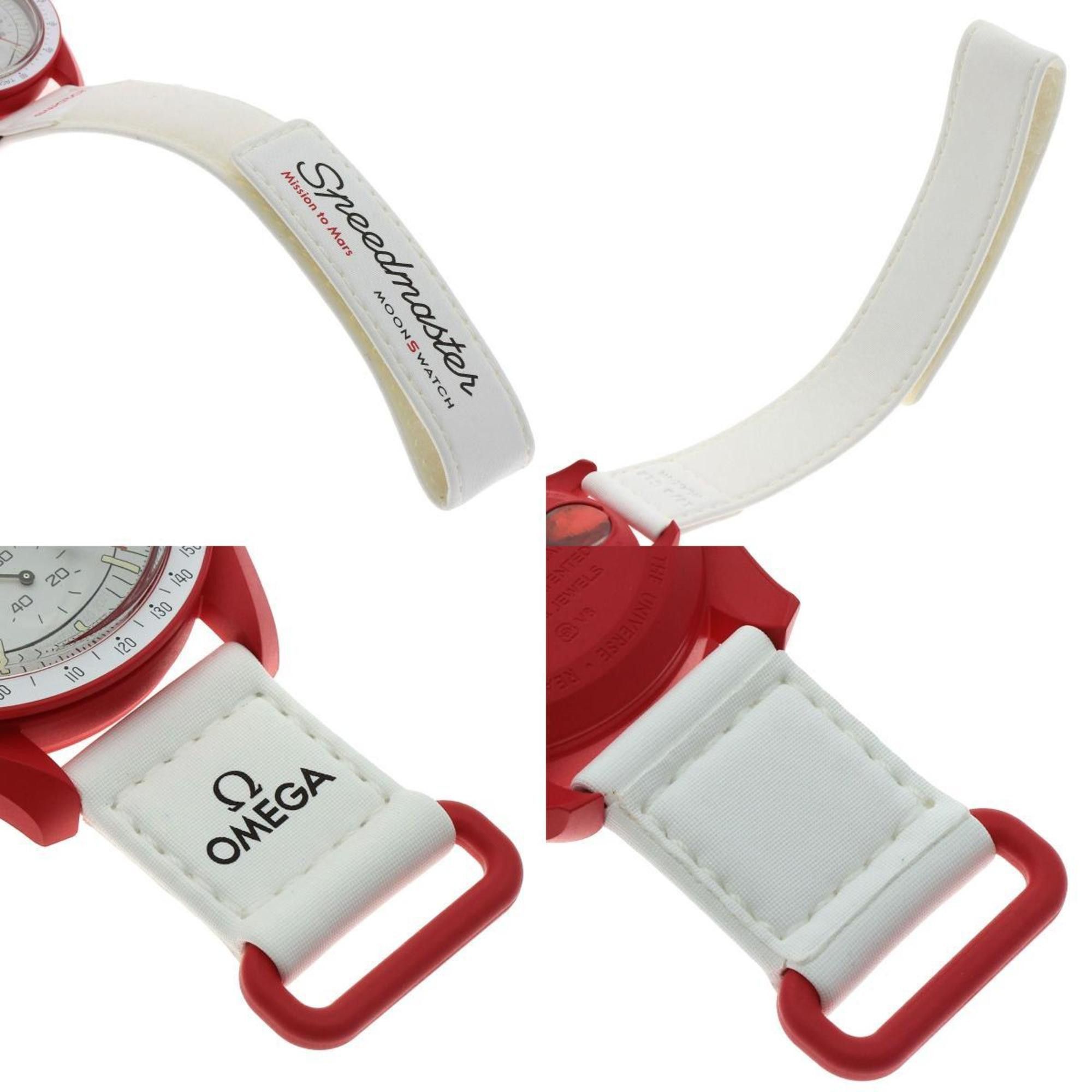 Swatch Swatch S033R100 MISSON TO MARS Omega collaboration watch ceramic nylon men's Size ONE SIZE - 9 Thumbnail