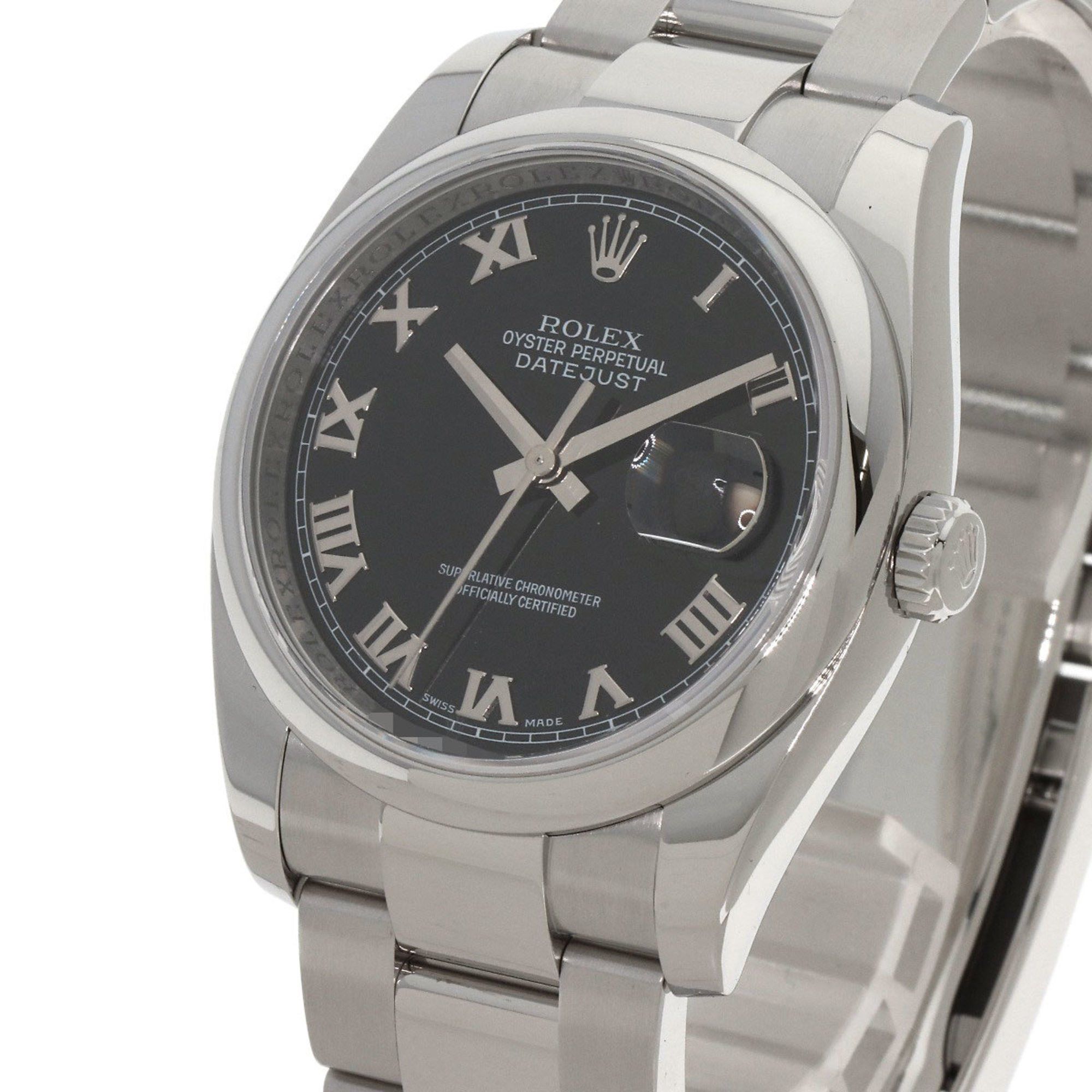 Rolex Rolex 116200 Datejust 36 Watch Stainless Steel SS Men's ROLEX Size ONE SIZE - 3 Thumbnail