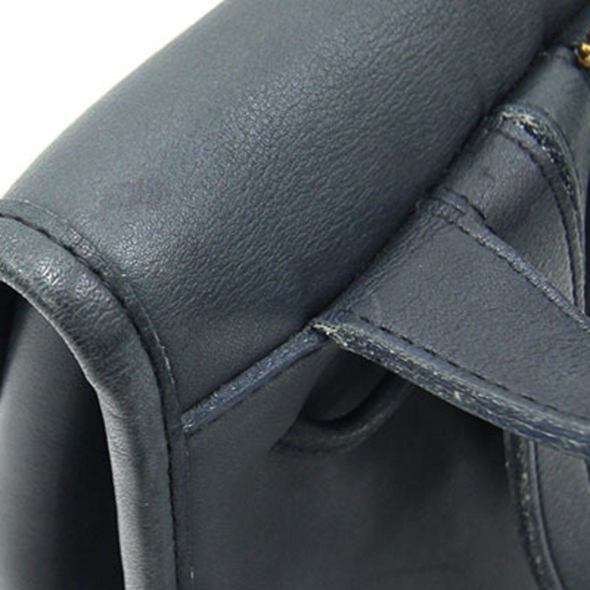 Coach Coach Backpack 9960 Navy Leather Old Women's Turnlock COACH Size ONE SIZE - 6 Thumbnail