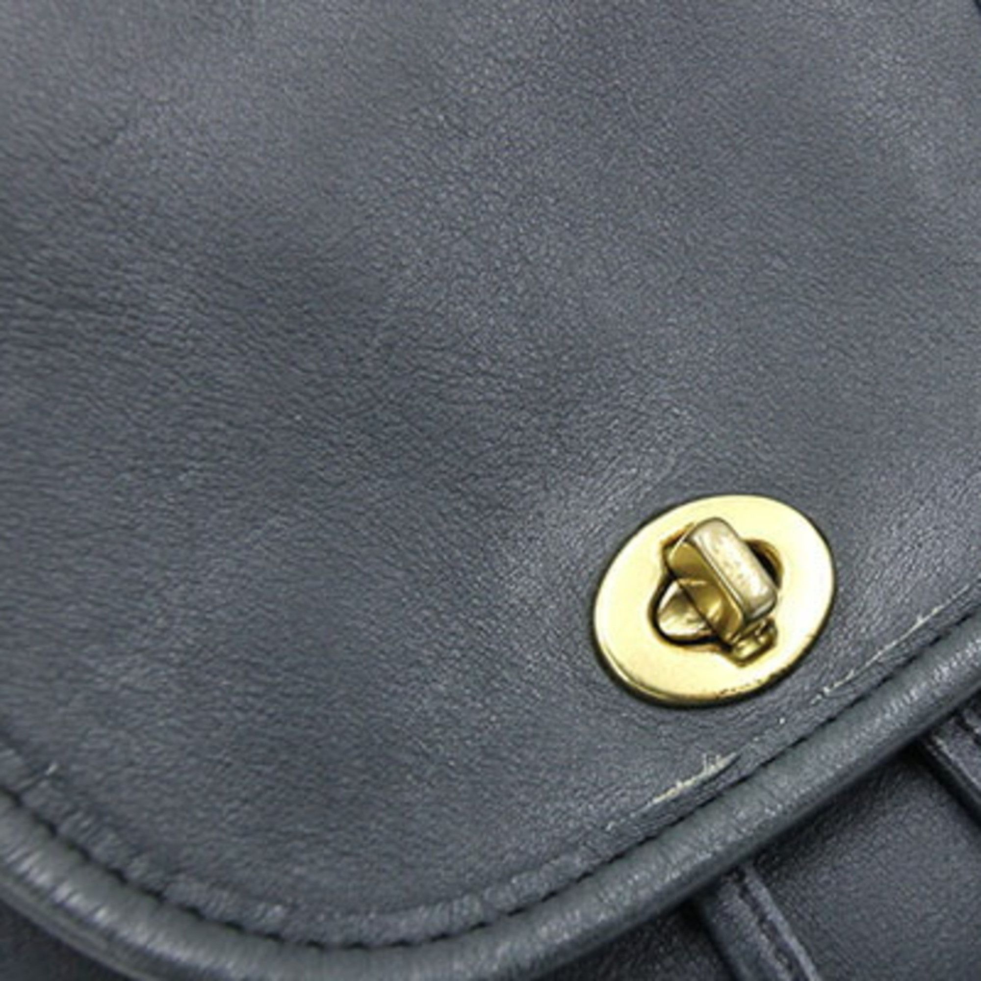 Coach Coach Backpack 9960 Navy Leather Old Women's Turnlock COACH Size ONE SIZE - 9 Thumbnail