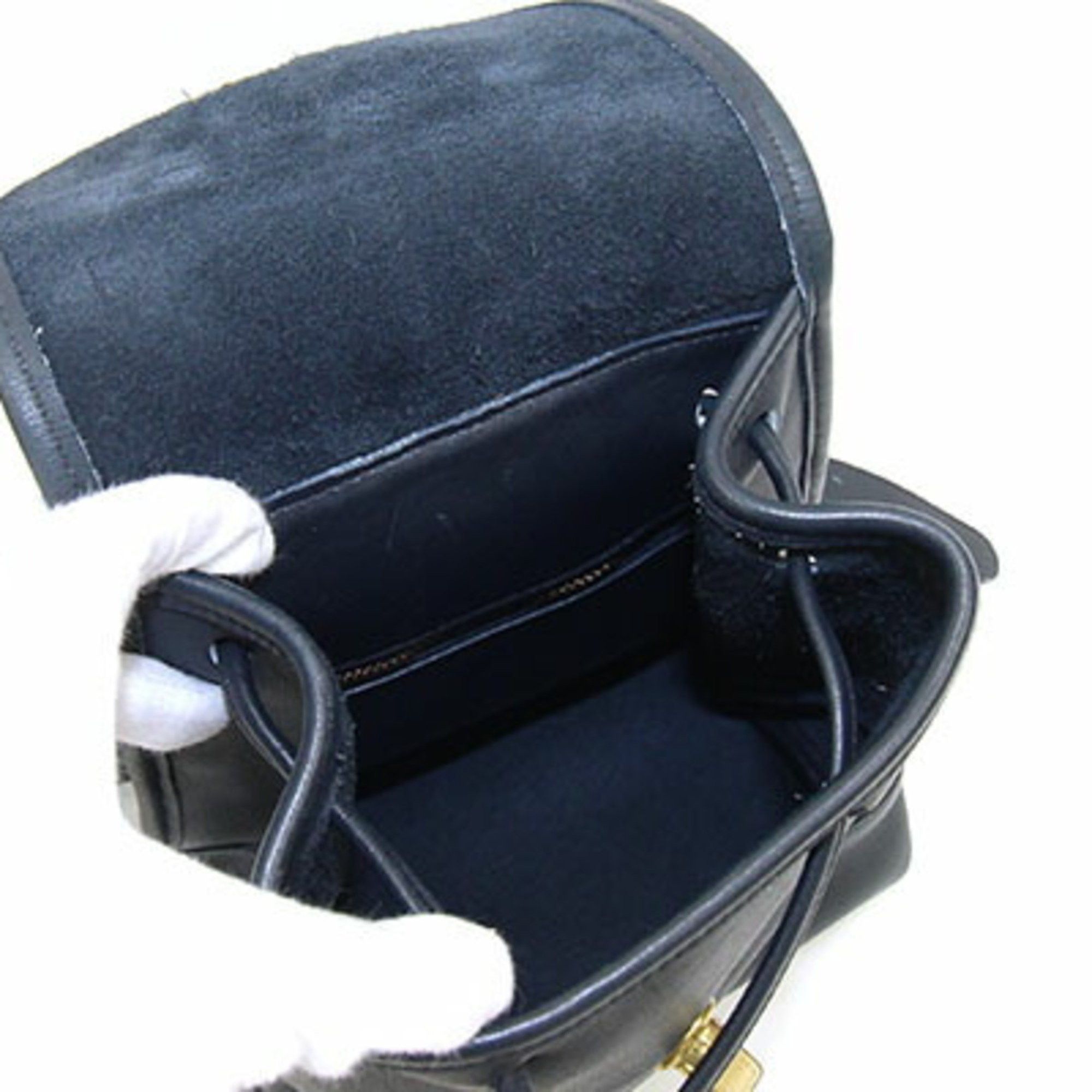 Coach Coach Backpack 9960 Navy Leather Old Women's Turnlock COACH Size ONE SIZE - 3 Thumbnail