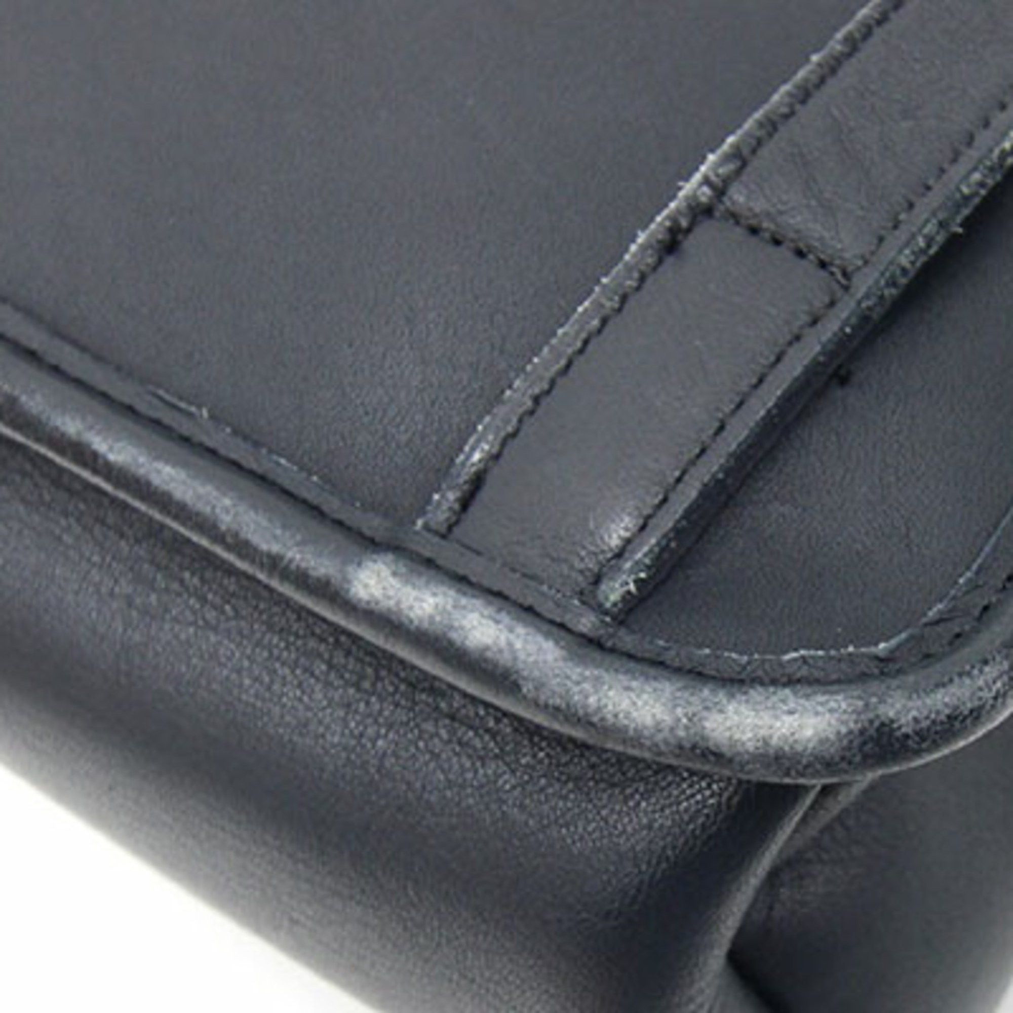Coach Coach Backpack 9960 Navy Leather Old Women's Turnlock COACH Size ONE SIZE - 4 Thumbnail