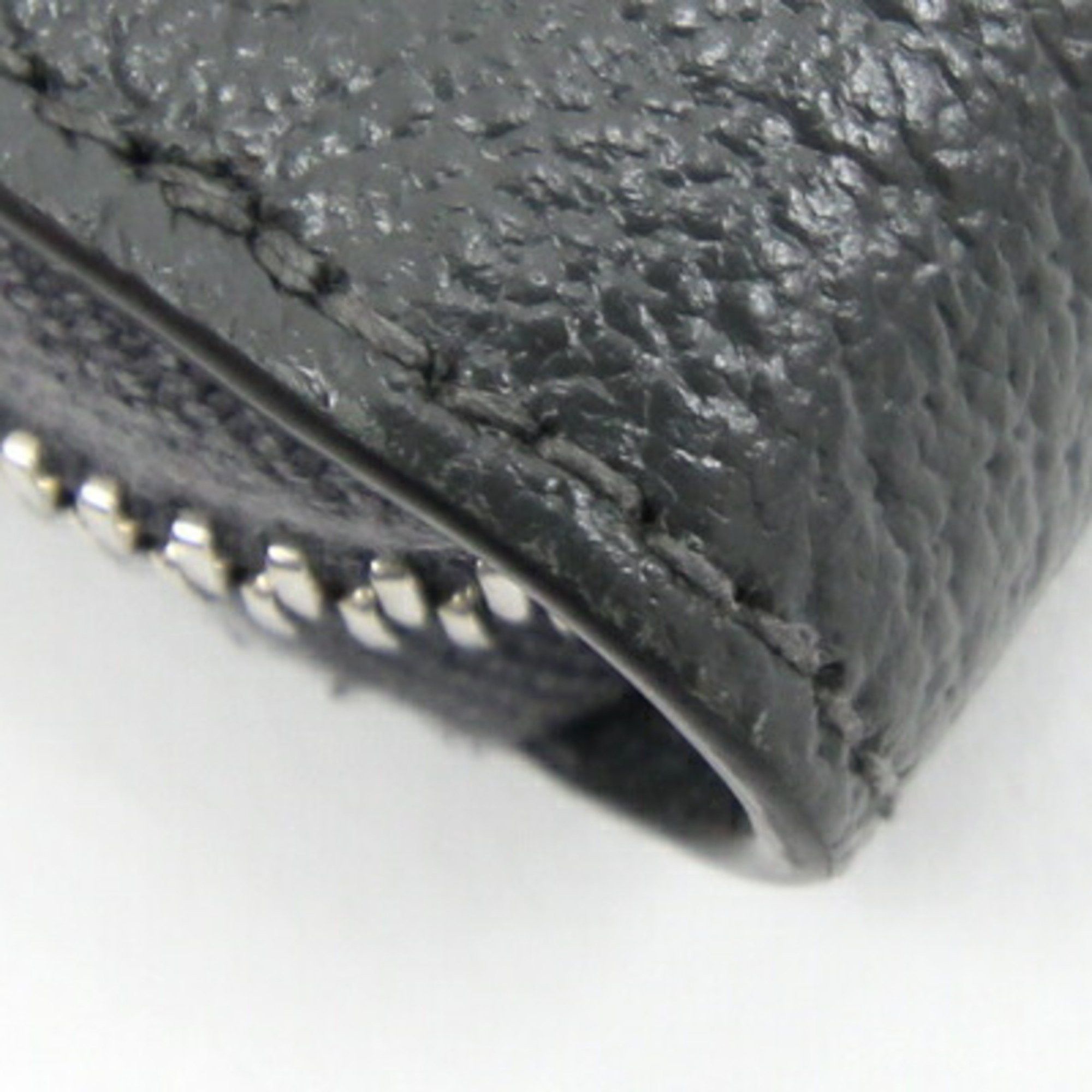 Gucci Gucci Round Long Wallet Cutout Interlocking G Zip Around 701423 Dark Gray Black Leather PVC GG Men's GUCCI Size ONE SIZE - 4 Thumbnail