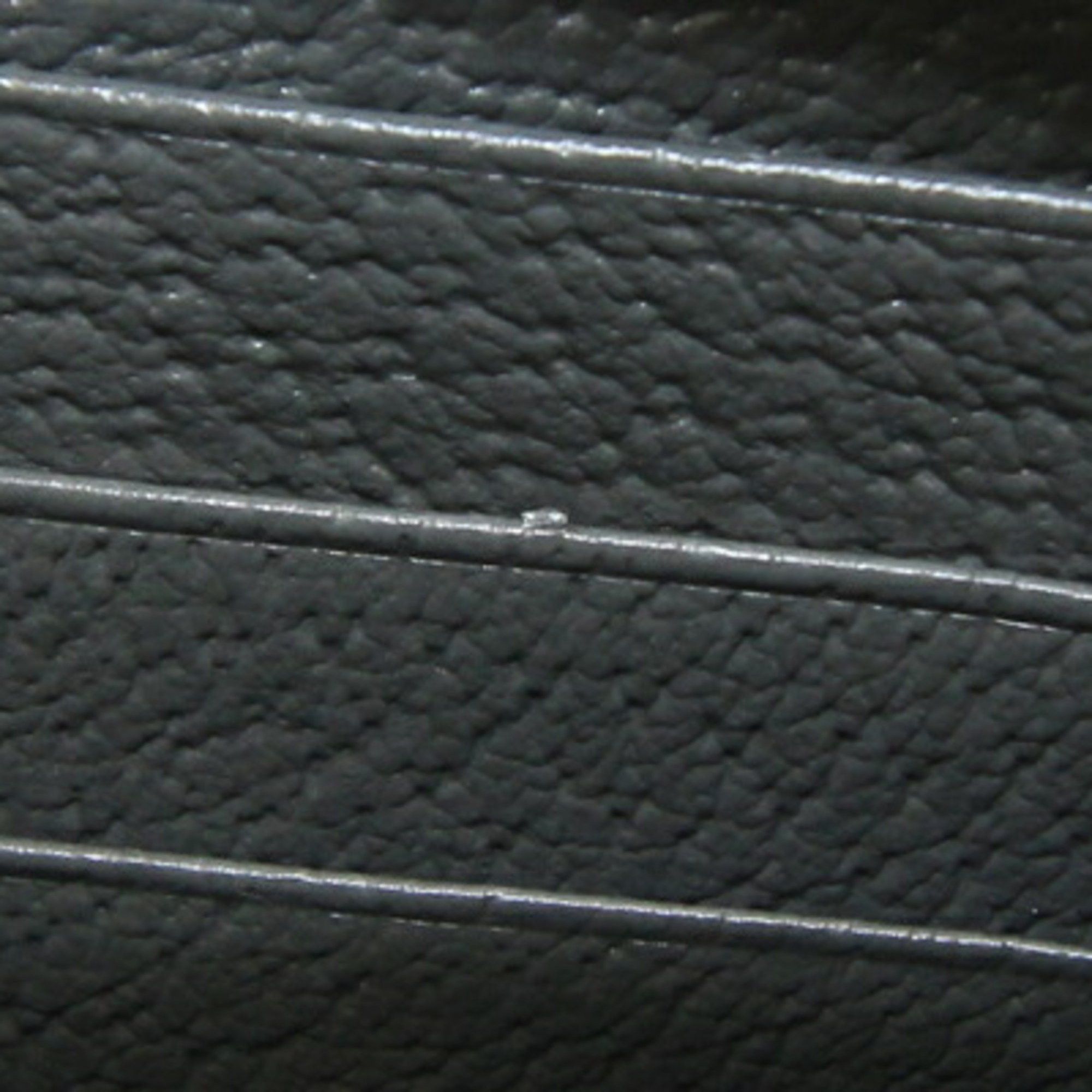 Gucci Gucci Round Long Wallet Cutout Interlocking G Zip Around 701423 Dark Gray Black Leather PVC GG Men's GUCCI Size ONE SIZE - 6 Thumbnail