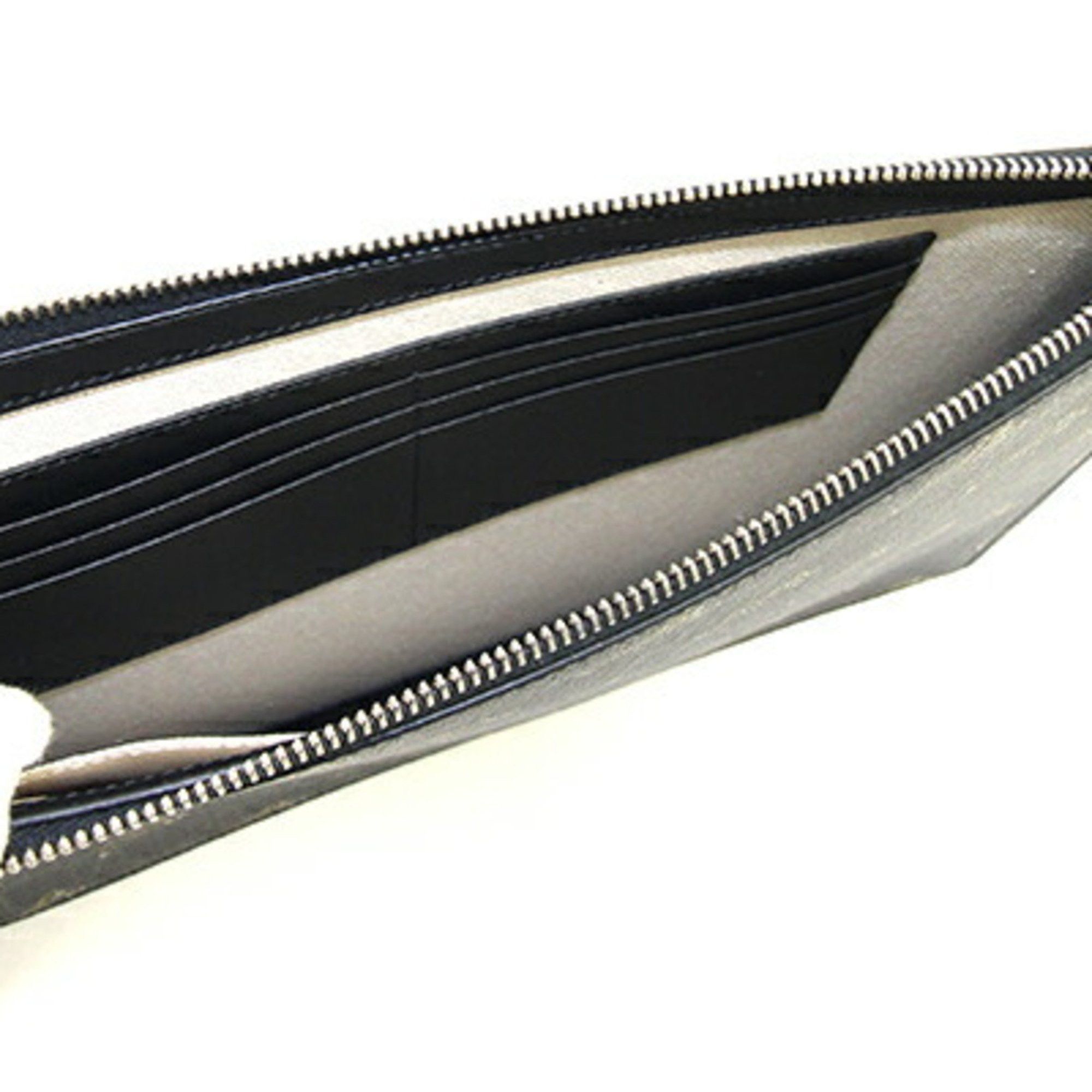 Gucci Clutch Bag GG Supreme Tiger Print 575136 Black PVC Leather Second Men's GUCCI